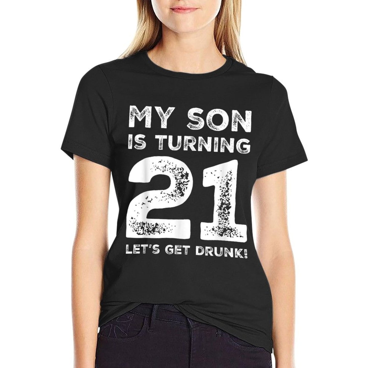 21st Birthday for Dad 21 Year Old Son Gift Family Squad Durable T-Shirt