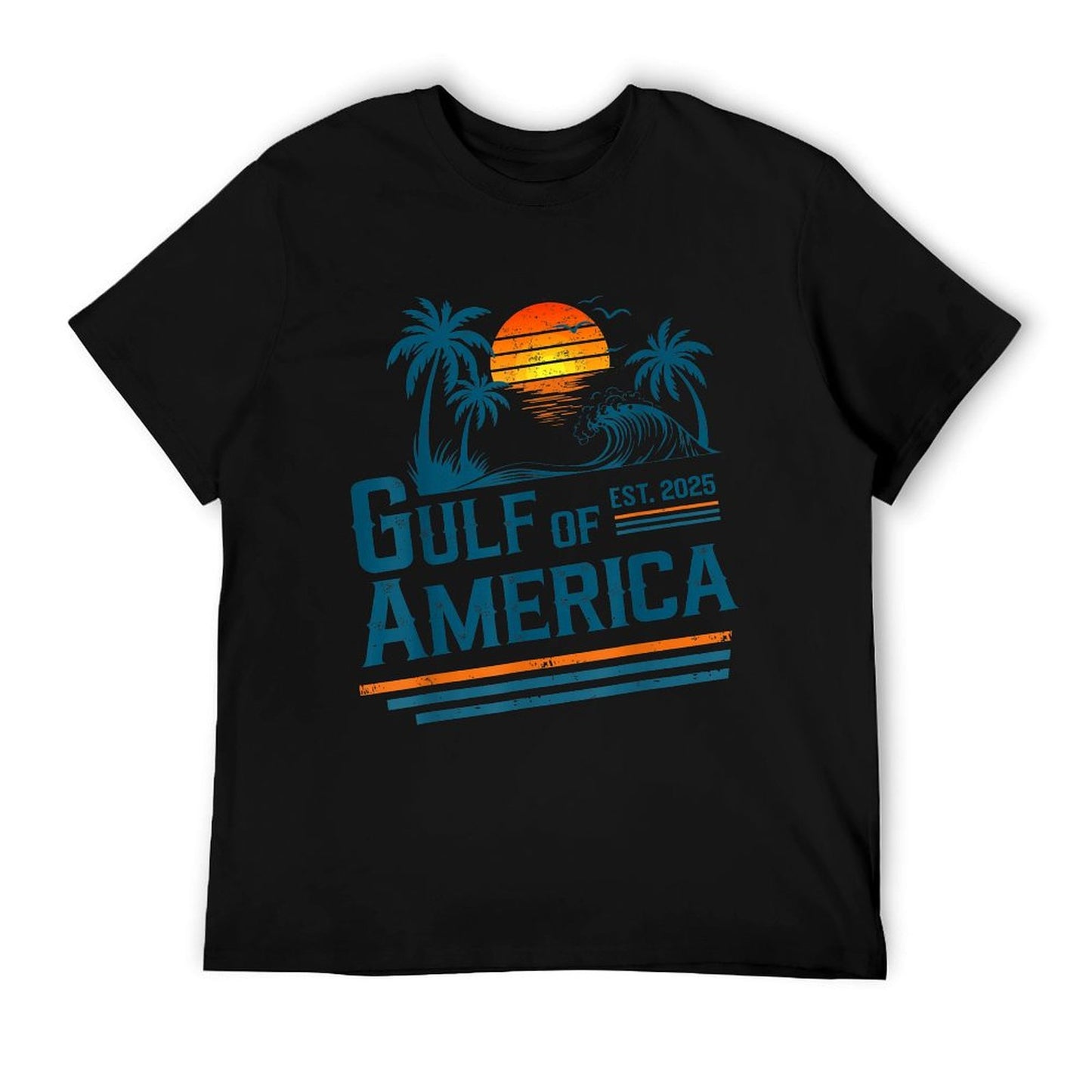 Retro Vintage Gulf Of US America 2025 American Gifts Quick-drying T-Shirt
