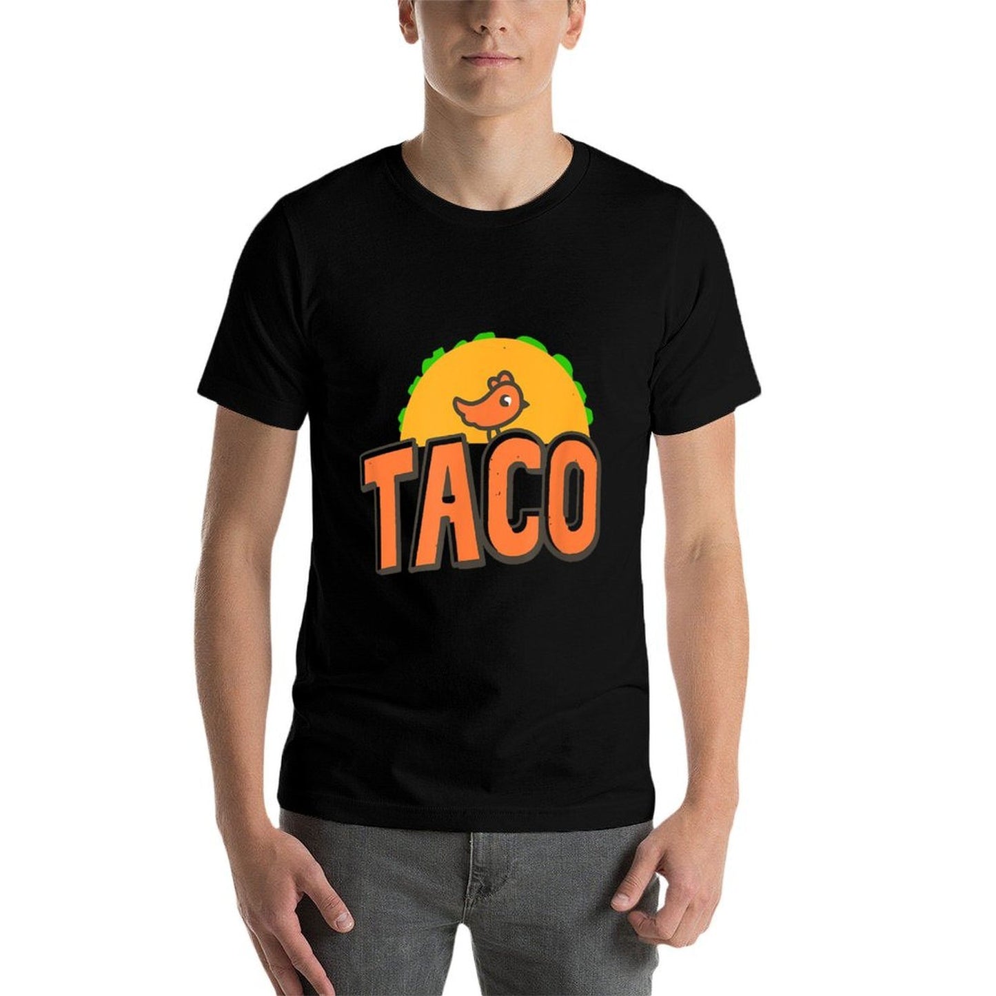 TACO Trump Logo Trump Always Chickens Out Trump Chicken Taco Oversized Silhouette T-Shirt