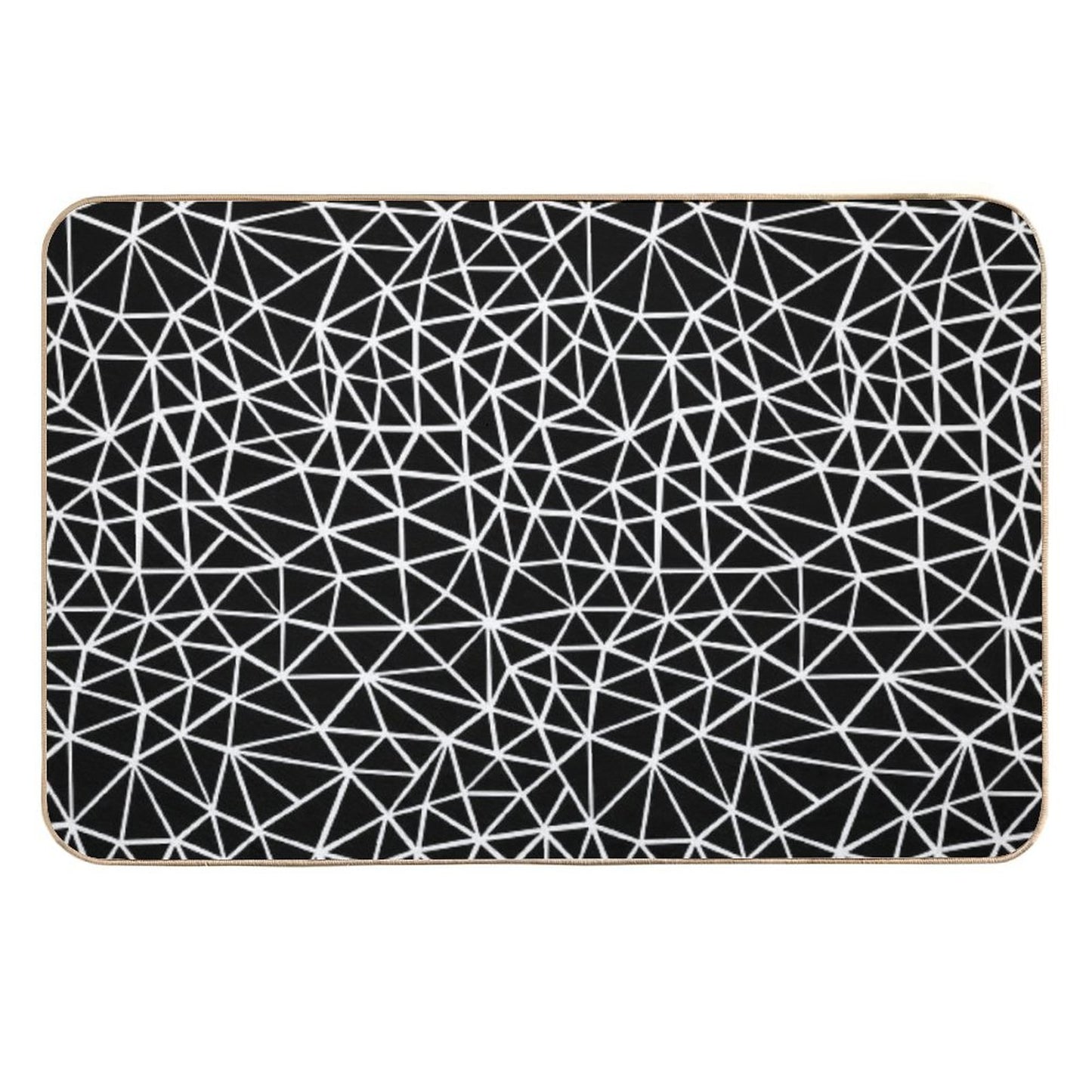 Shattered Black Eco-Friendly Bath Mat