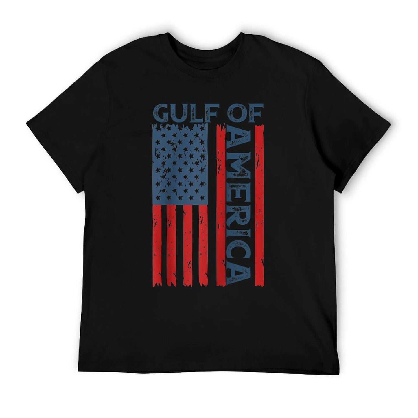 America's Gulf - Gulf Of USA America Funny USA American Flag Raglan Baseball Durable T-Shirt