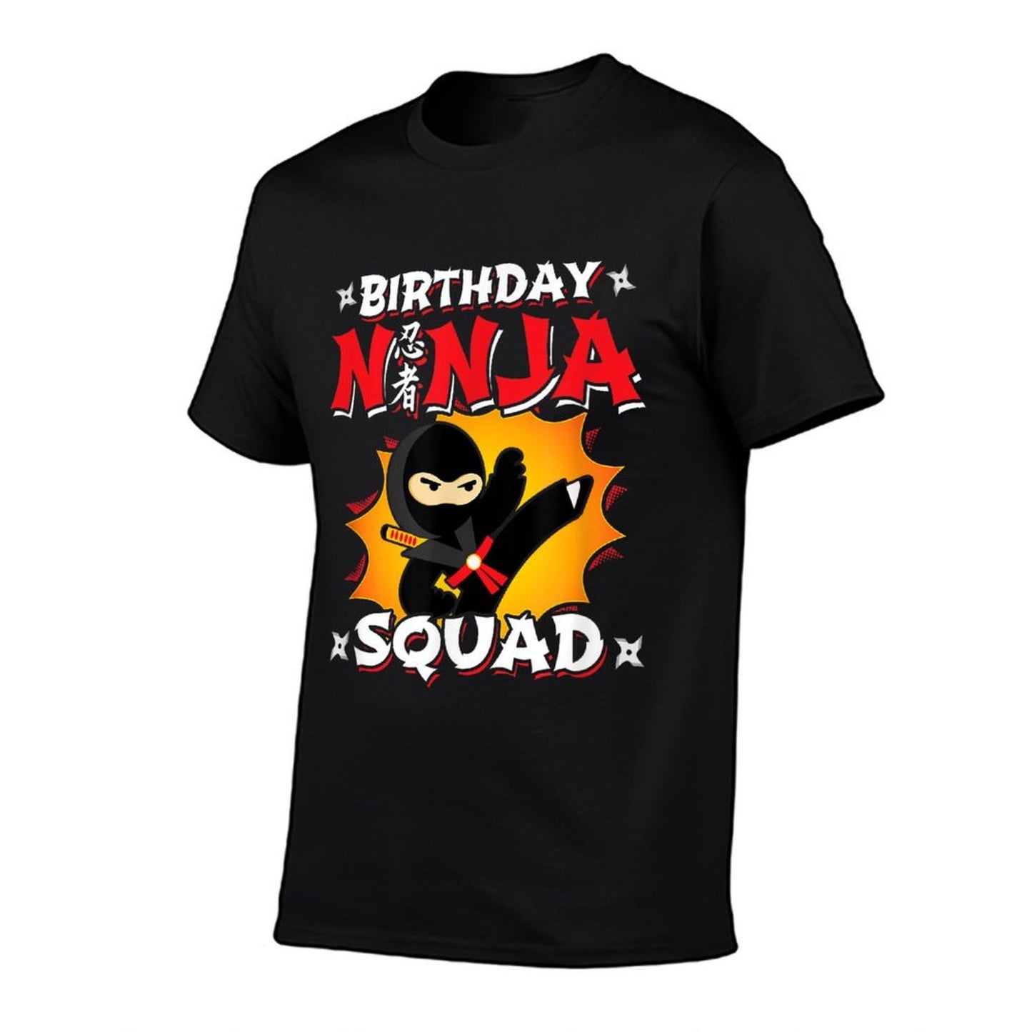 Ninja Birthday Party Theme - Birthday Ninja Squad High-quality Stitching T-Shirt