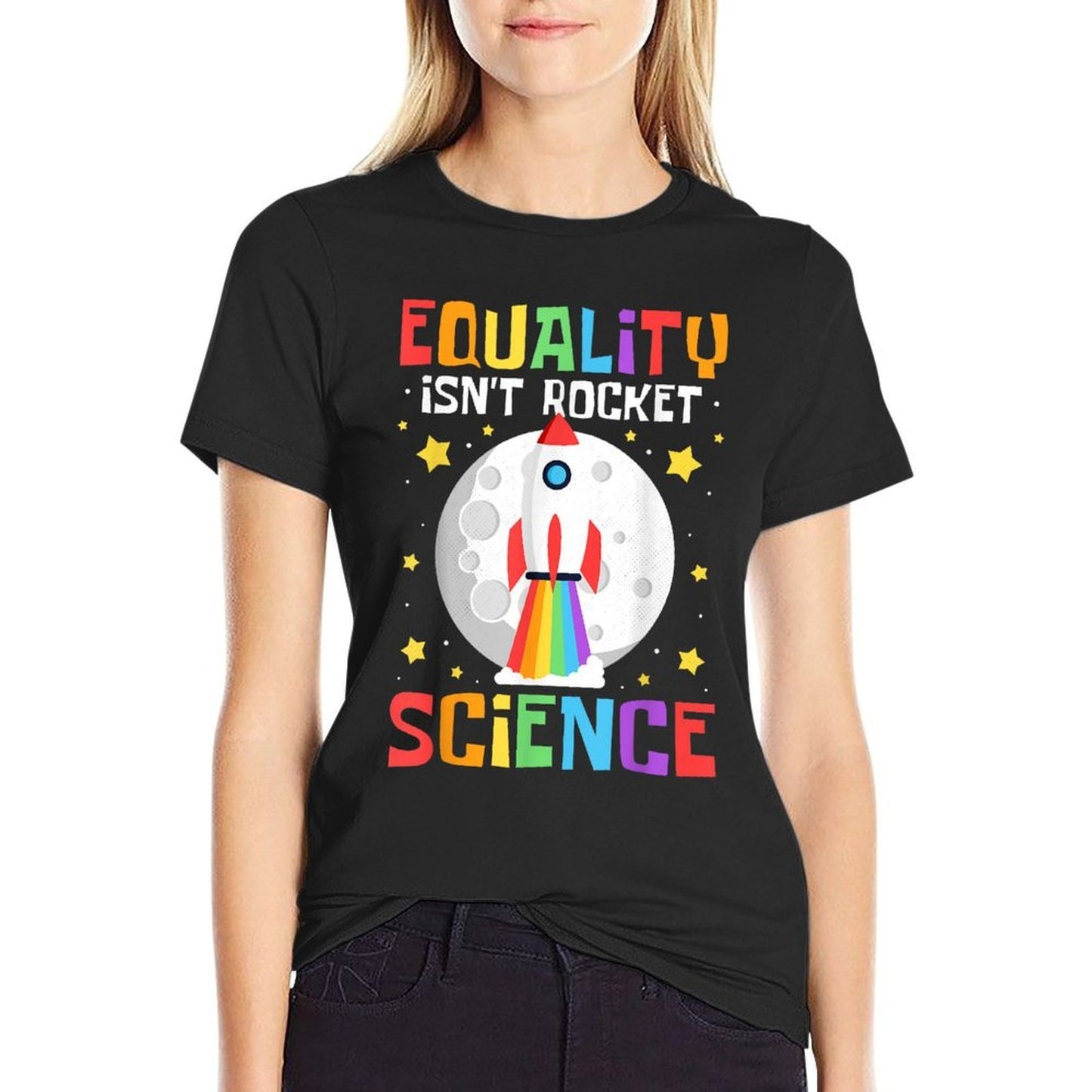 Pride Month, Equality Isnt Rocket Science, LGBTQ Cotton T-Shirt