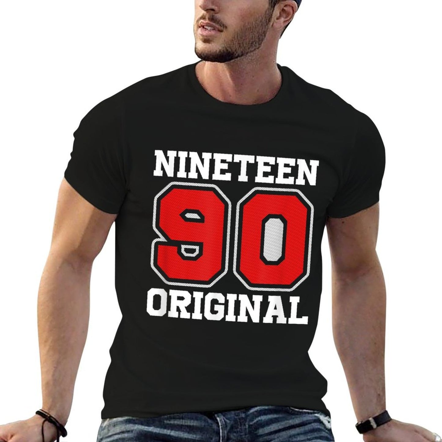 Humor 1990 35 Year Old Bday Men Women 35th Birthday Polyester Blend T-Shirt