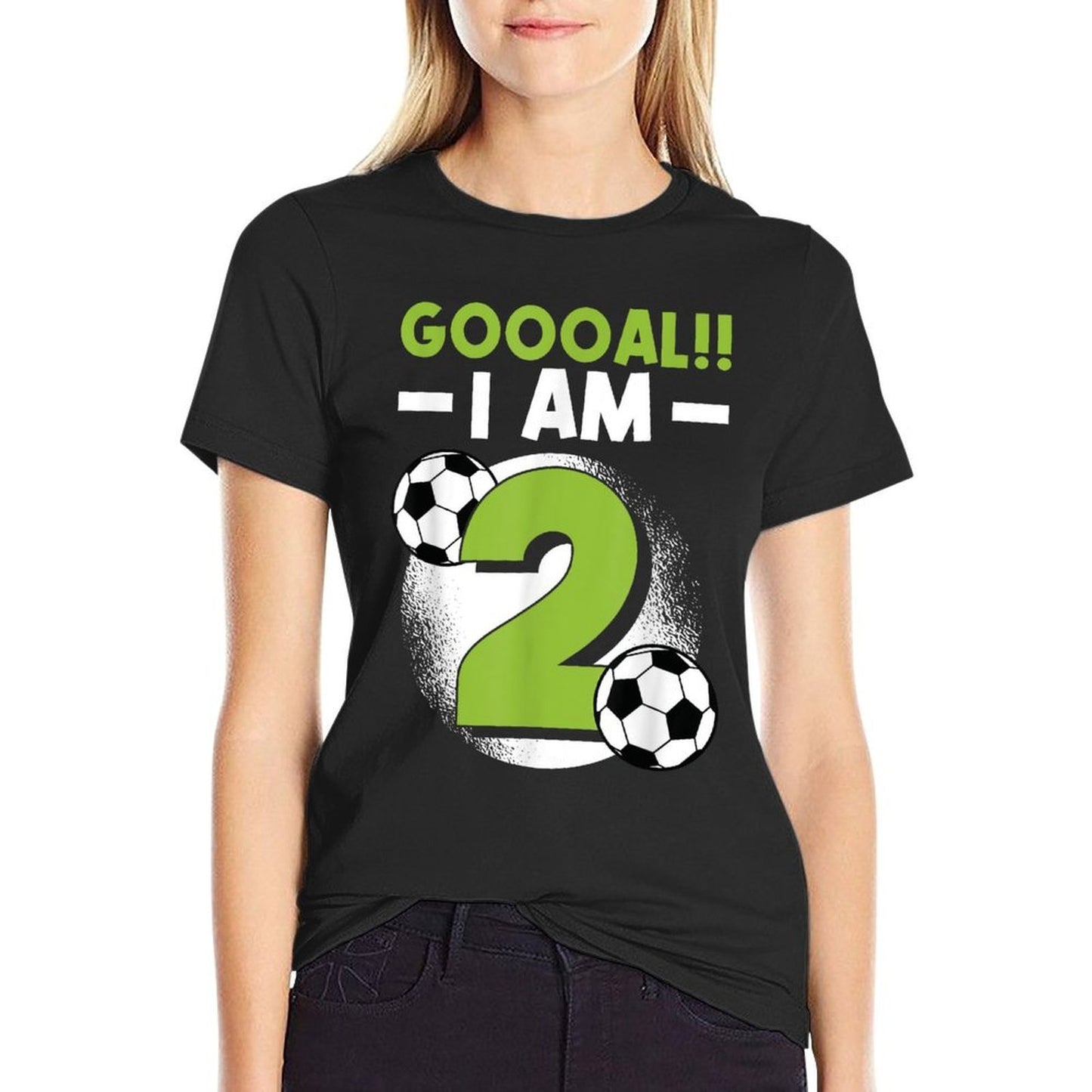 2nd Birthday Soccer Themed Birthday Party 2 Years Old Vintage-inspired T-Shirt