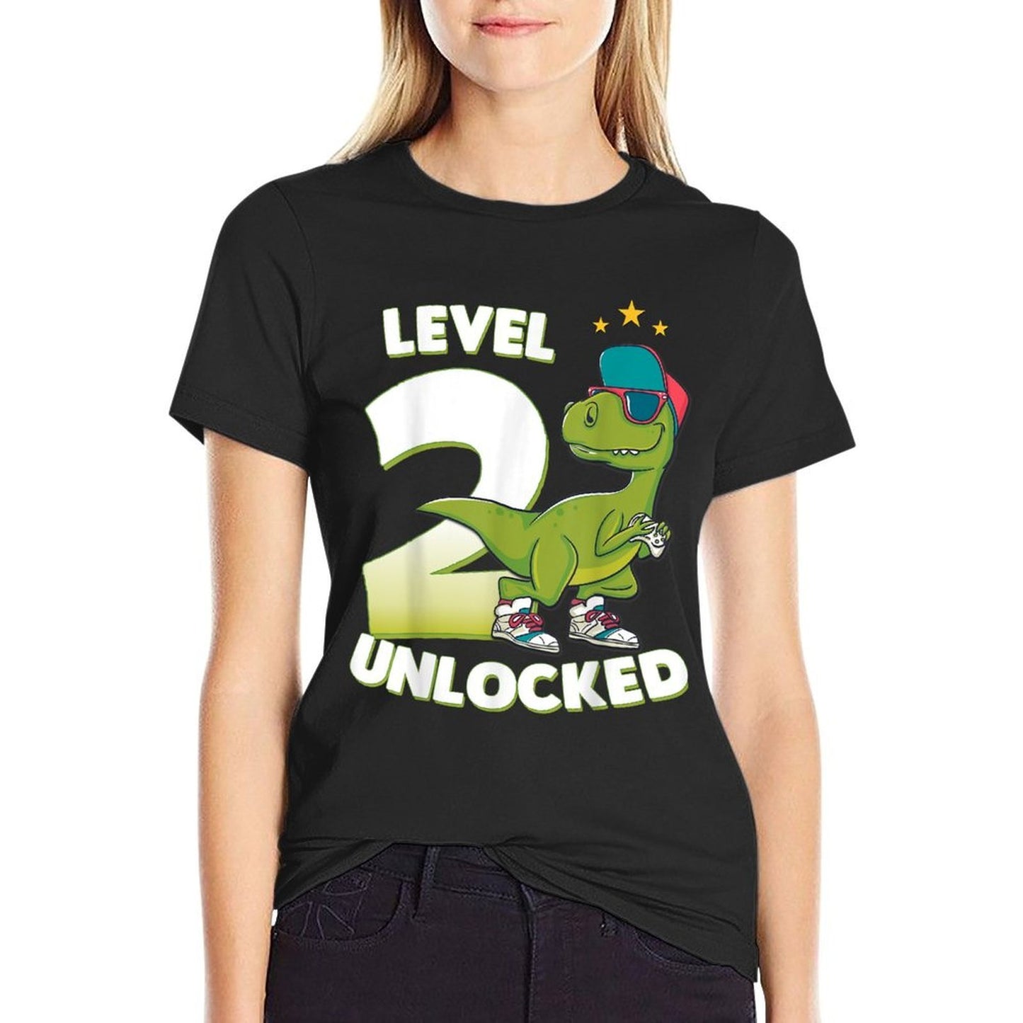 2nd Birthday T Dinosaur Rex 2 Years Old Boys Gift Classic T-Shirt