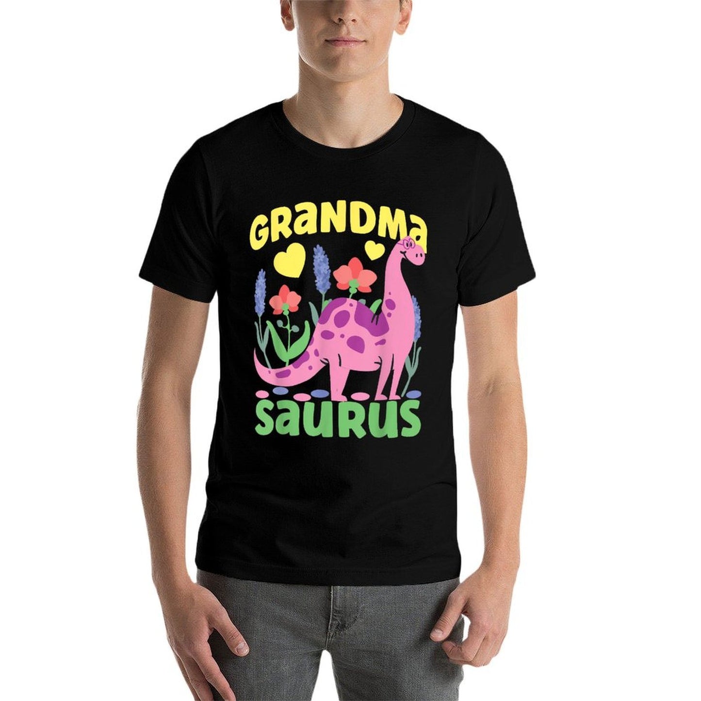 Grandma Saurus Dinosaur For Funny Grandmother Trendy Pattern T-Shirt
