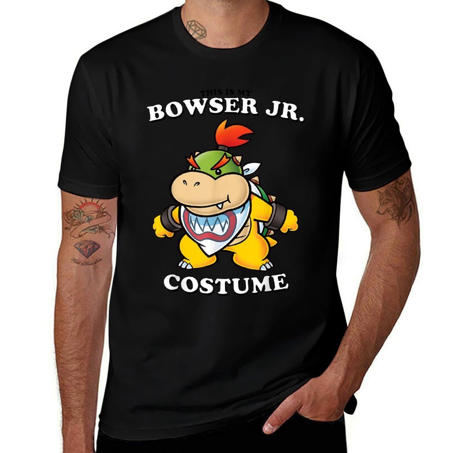 Super Mario Bros Halloween This Is My Bowser Jr. Costume Polyester Blend T-Shirt