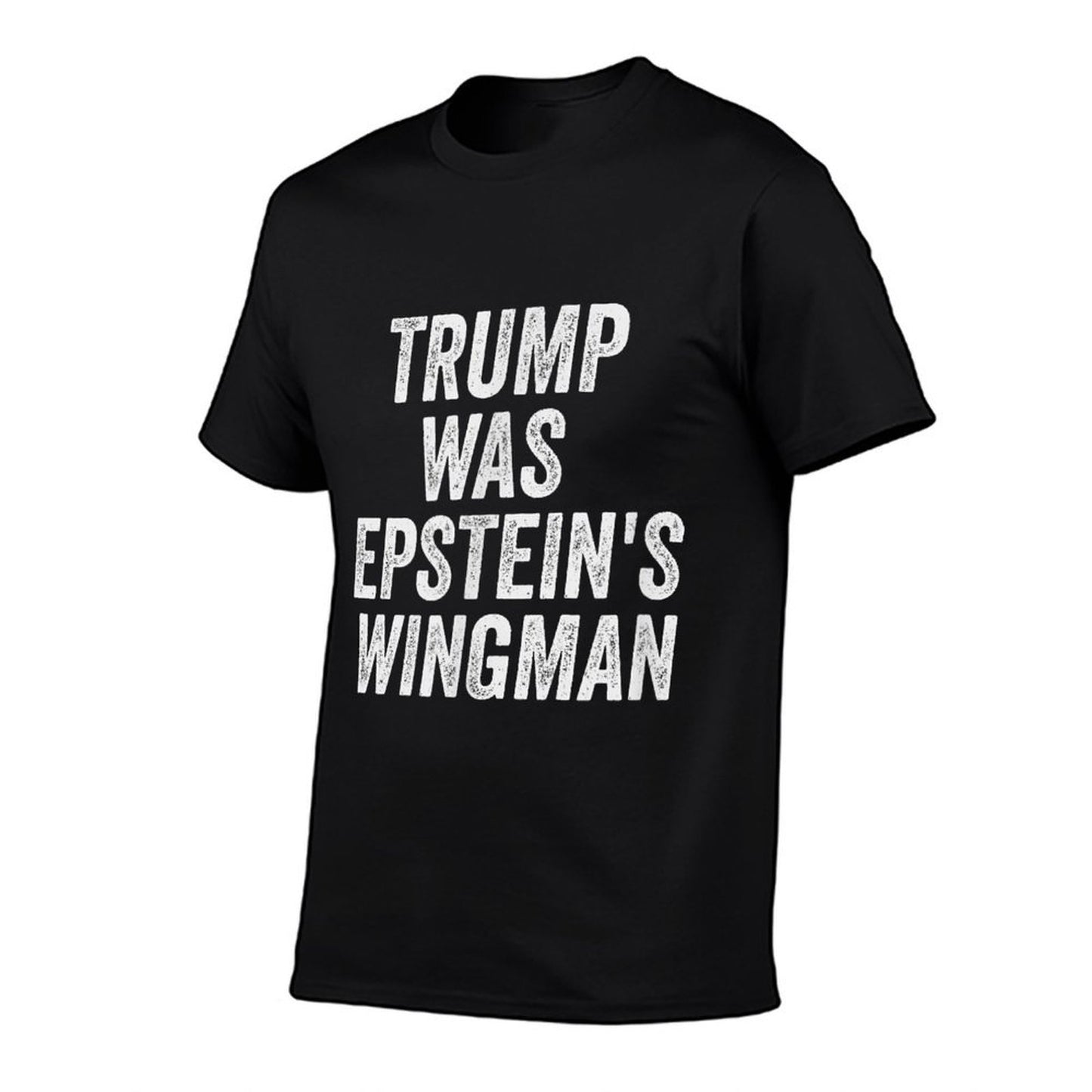 2024 Harris Walz Gear Trump Was Epsteins Wingman Design - Unisex Adult, Black, Small,,, Political Polyester Blend T-Shirt