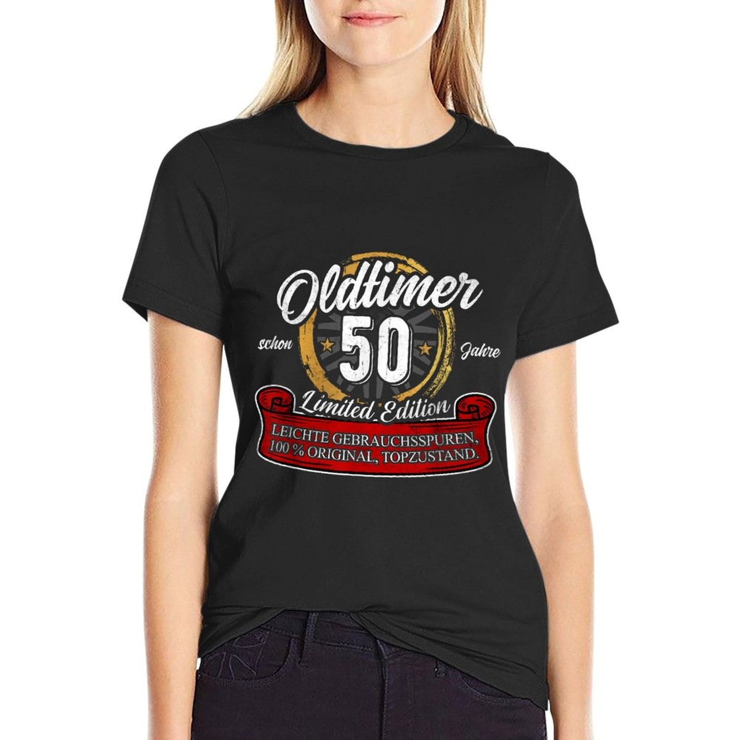50th Birthday Old Car Model 50th Birthday Gift Vintage-inspired T-Shirt