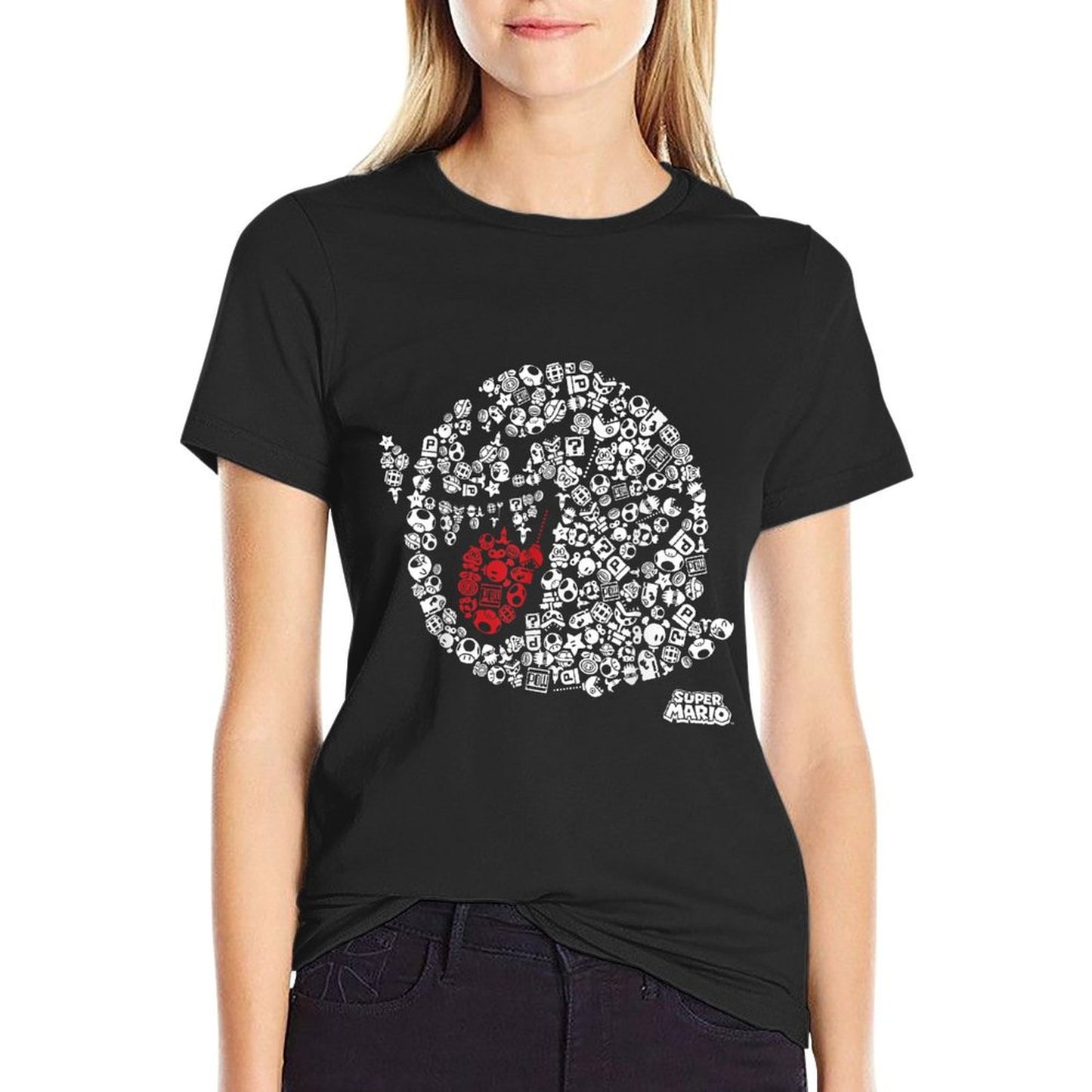 Nintendo Super Mario Iconic Boo Portrait Graphic Affordable Price T-Shirt
