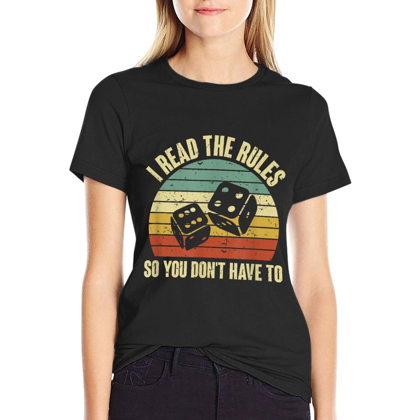 Game Night Adults Funny Board Games I Read The Rules Wrinkle-resistant T-Shirt