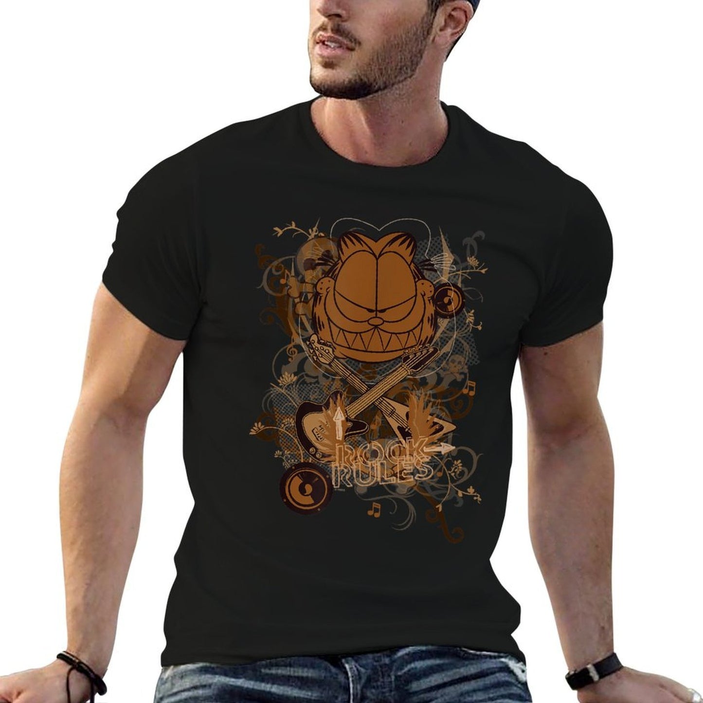 Garfield Rock Rules Classic T-Shirt