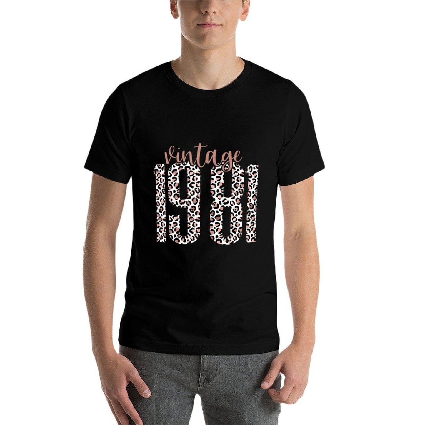 Womens Vintage 1981 Trendy Leopard 40th Birthday Girl Gift Women Affordable Price T-Shirt