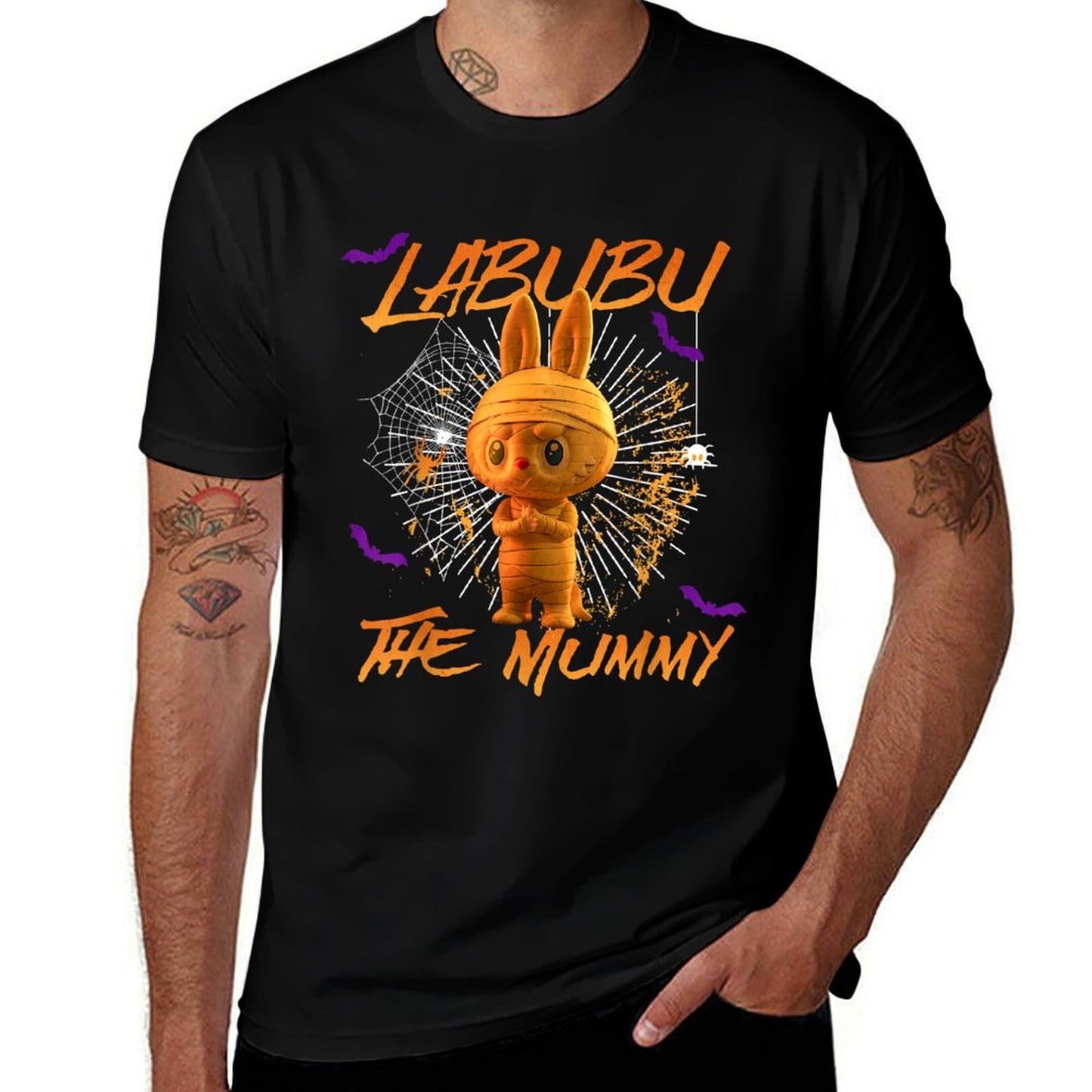 Funny Scary Labubu The Mummy Cute Labubu The Monsters Wrinkle-resistant T-Shirt