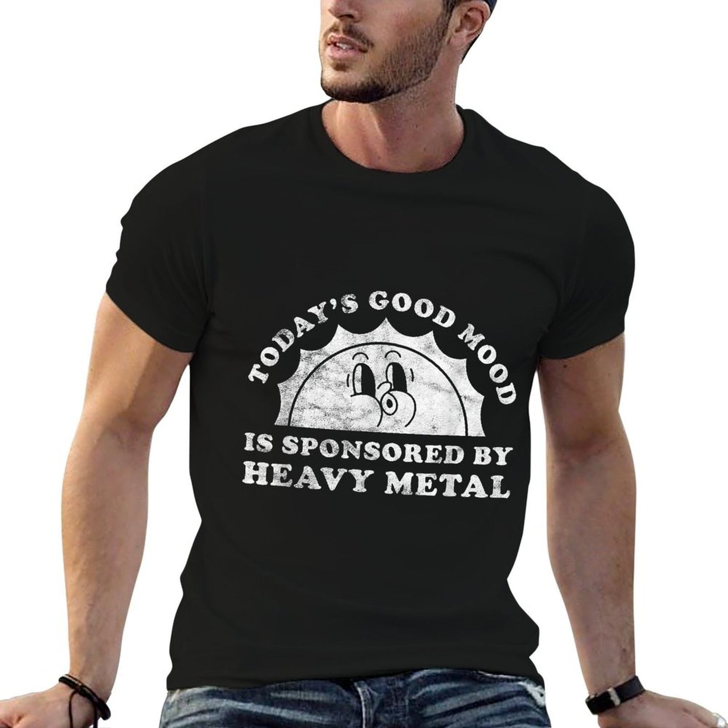 Funny Cute Vintage Retro Heavy Metal Or Heavy Metal Breathable T-Shirt