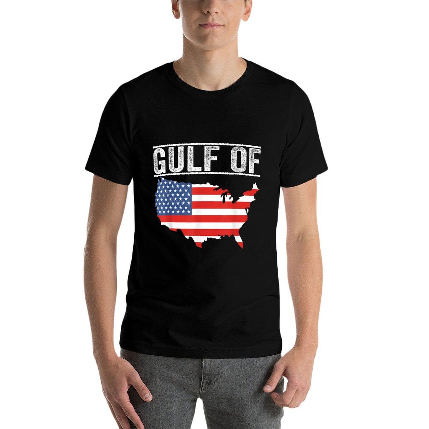 Gulf of USA America Funny USA Flag Affordable Price T-Shirt