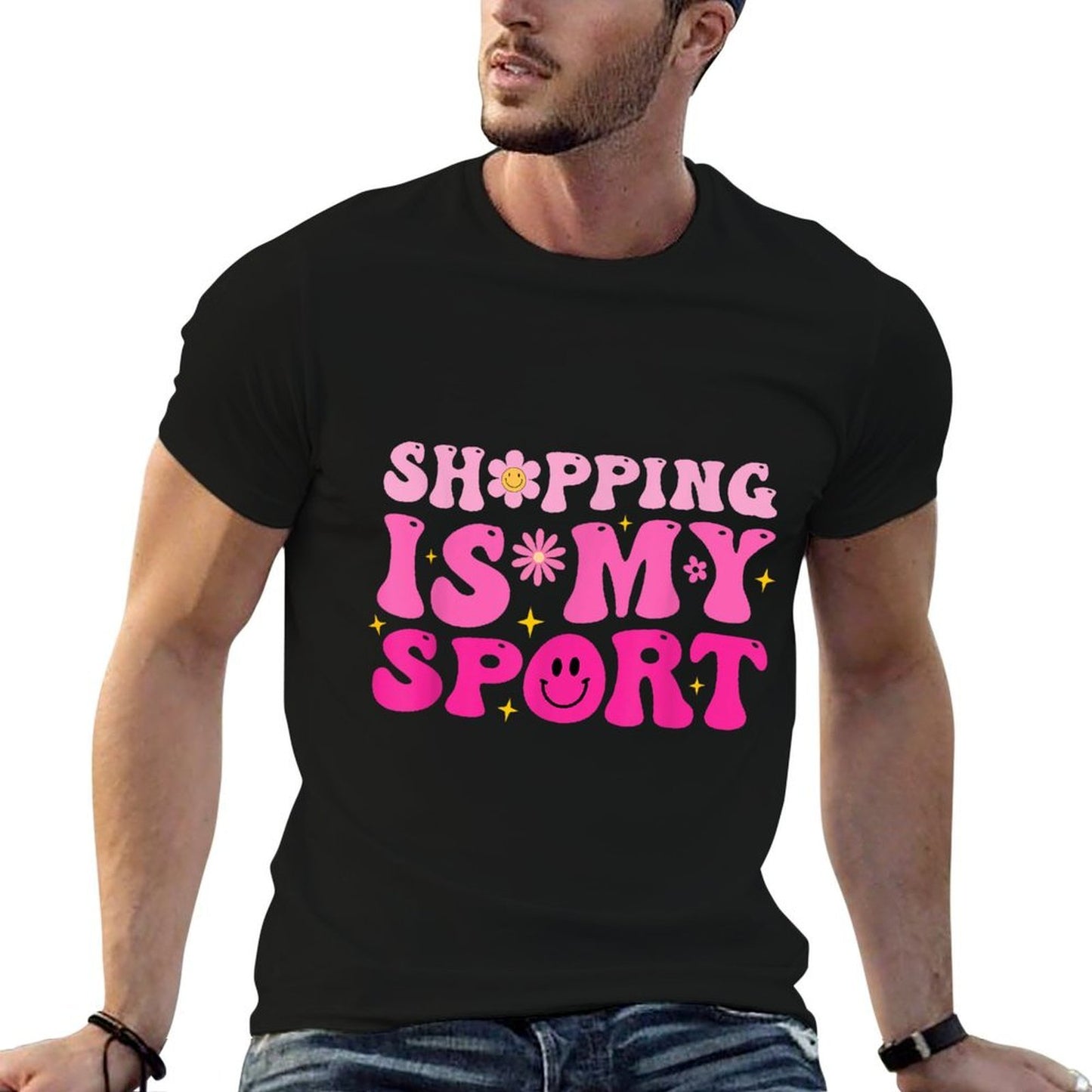Groovy Shopping Is My Sport Funny Shopping Lover Lightweight T-Shirt