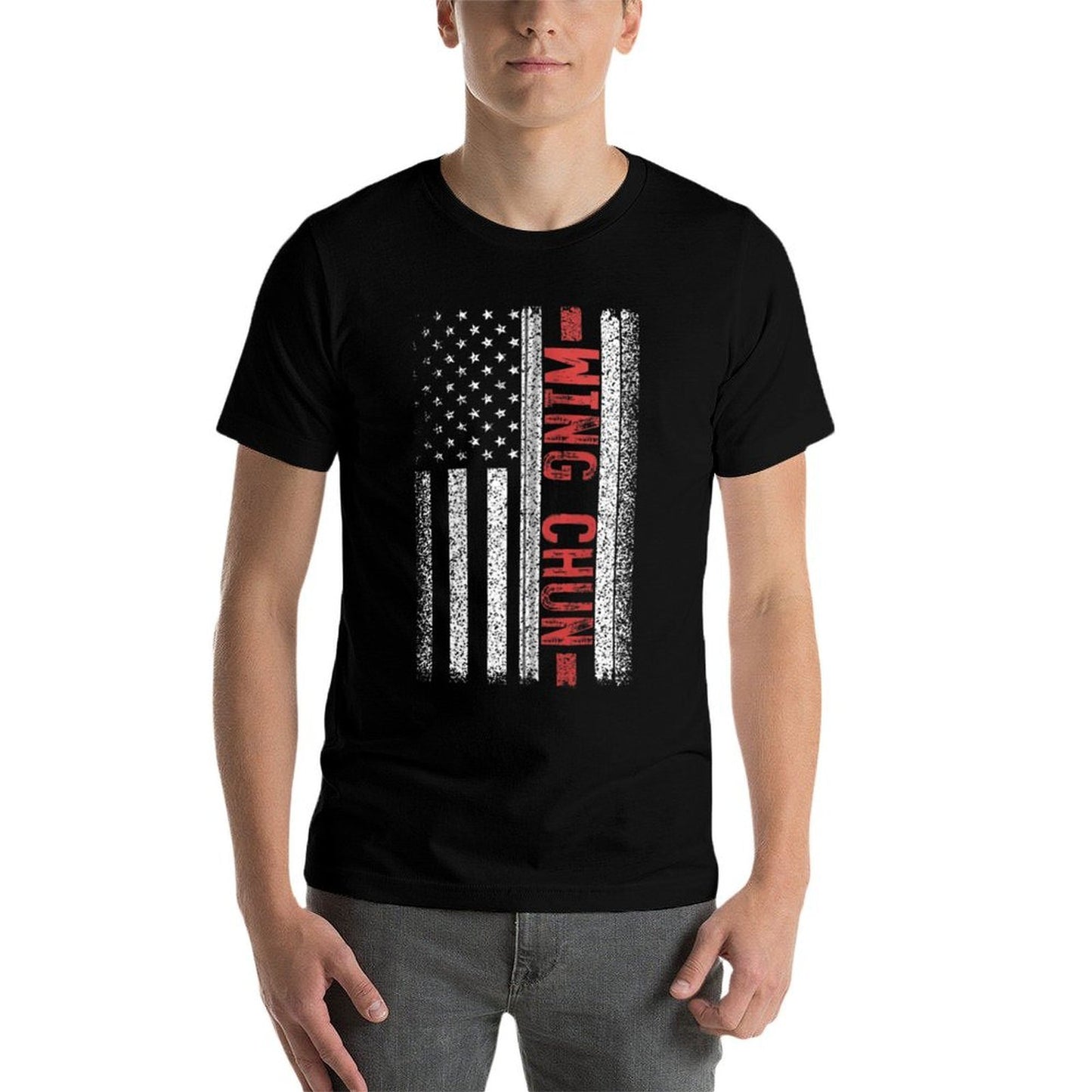 Wing Chun American 4th of July Zip Graphic-printed T-Shirt