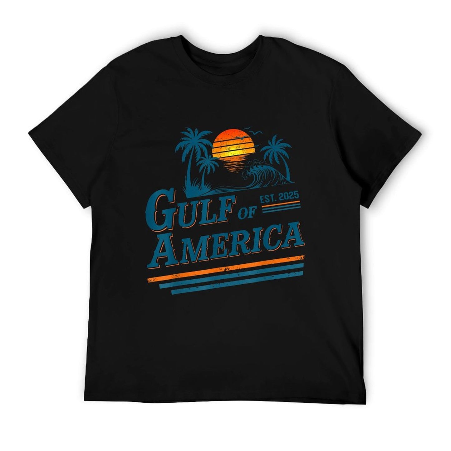 Retro Vintage Gulf Of US America 2025 American Gifts Soft T-Shirt