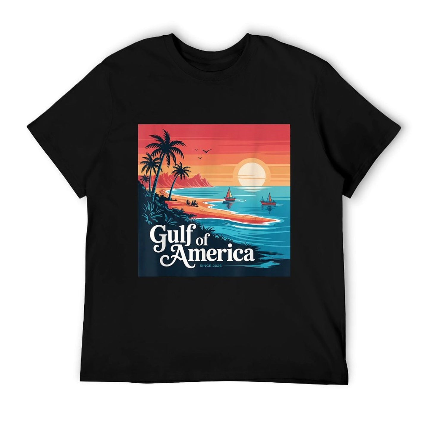 Gulf of US America Vintage 1970s Versatile T-Shirt