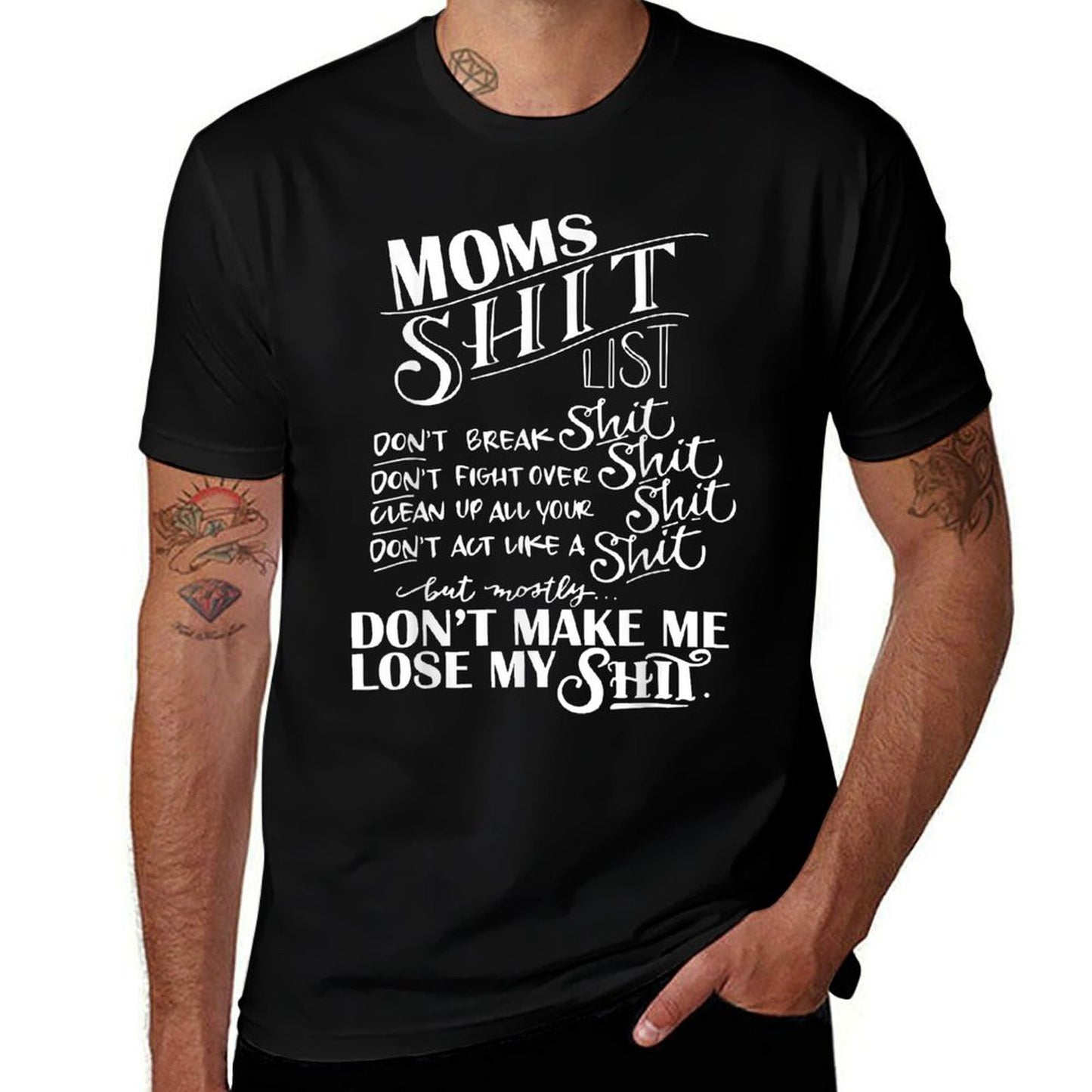 Mom Shit List Momlife Funny Mom Mothers Day Breathable T-Shirt
