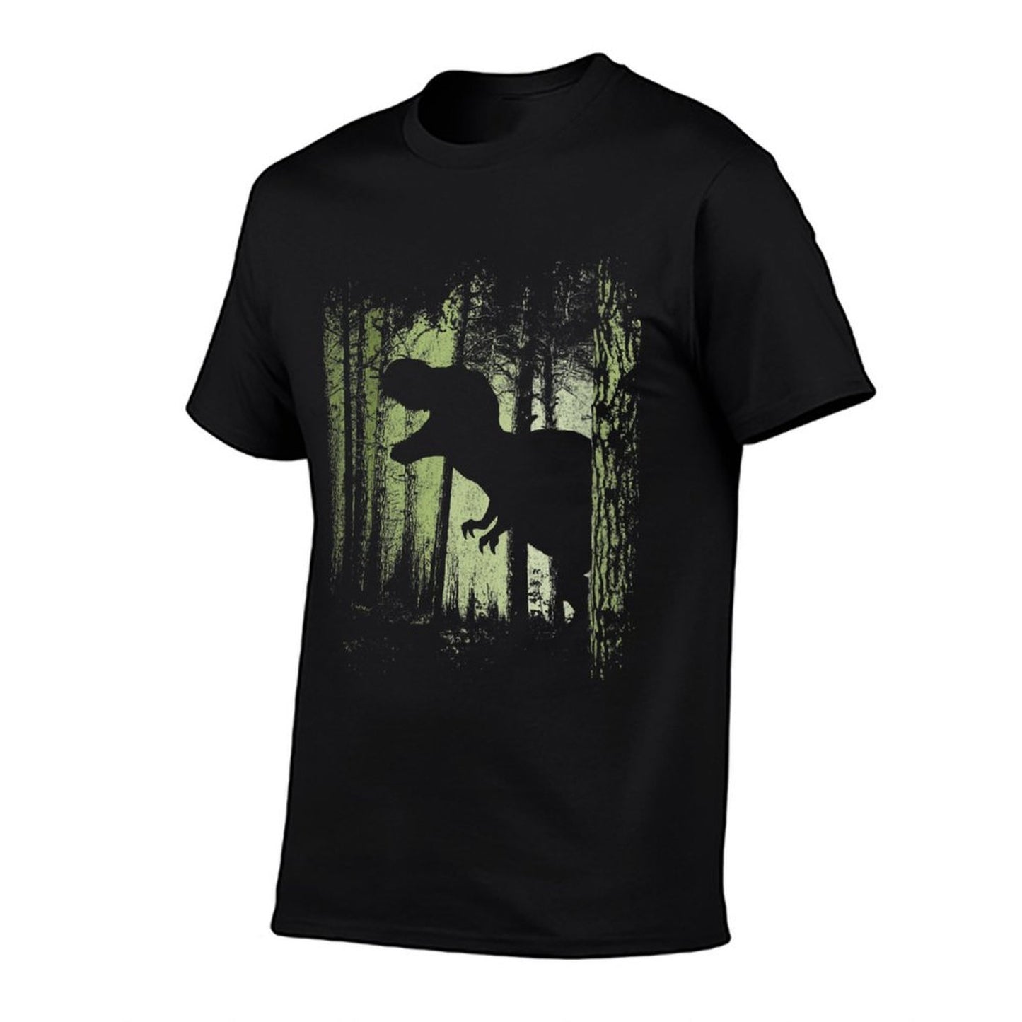 Womens T-Rex Shadow in Twilight Forest Tyrannosaurus Silhouette Classic T-Shirt
