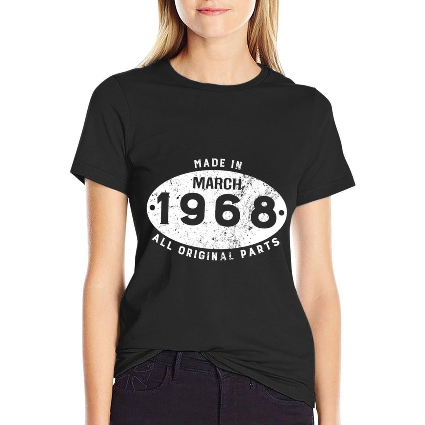 Made In March 1968 Funny 50th Birthday Long Sleeve T-shirt Slim-fit Cut T-Shirt