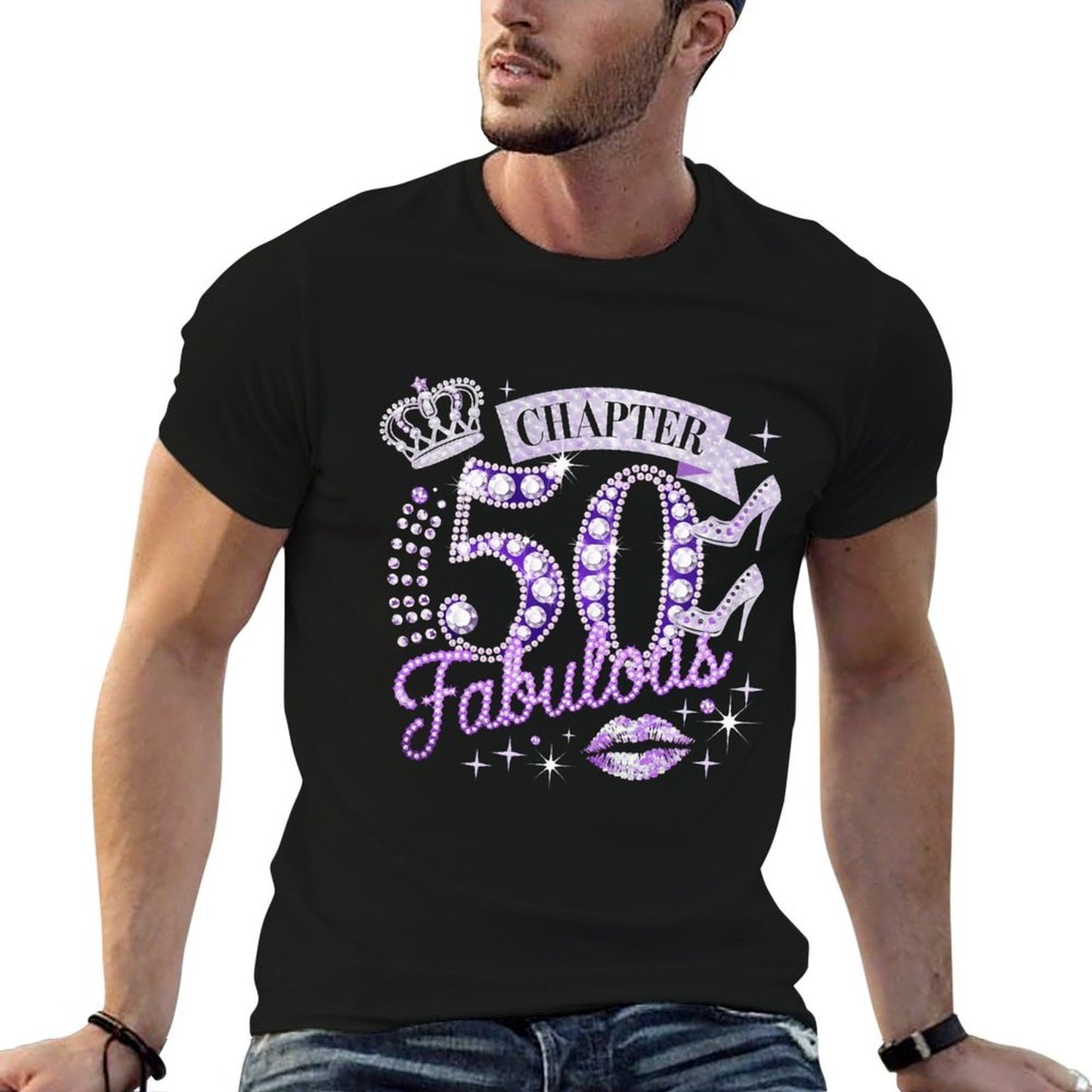 50th Birthday Decorations for Women, 50 And Fabulous Quick-drying T-Shirt