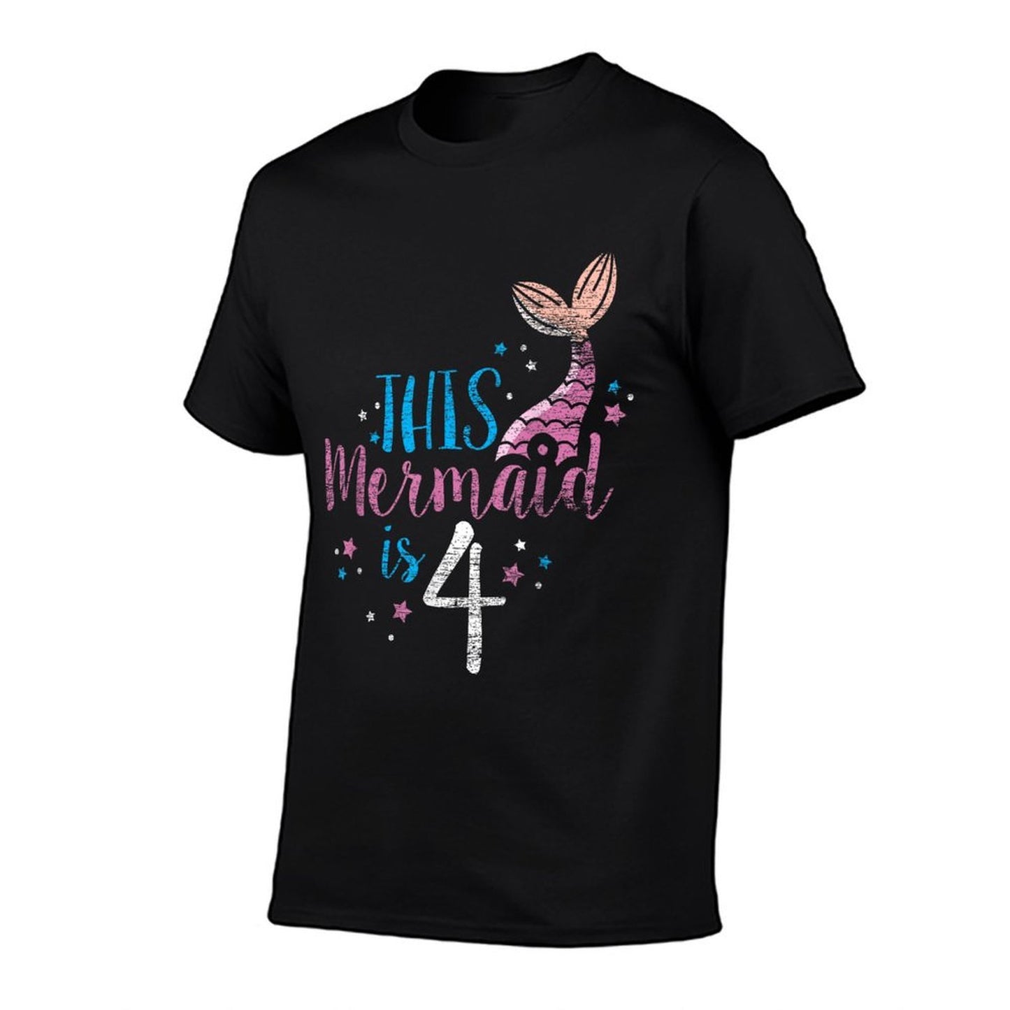 4th Birthday Girl Gifts - This Mermaid Is 4 Years Old Quick-drying T-Shirt
