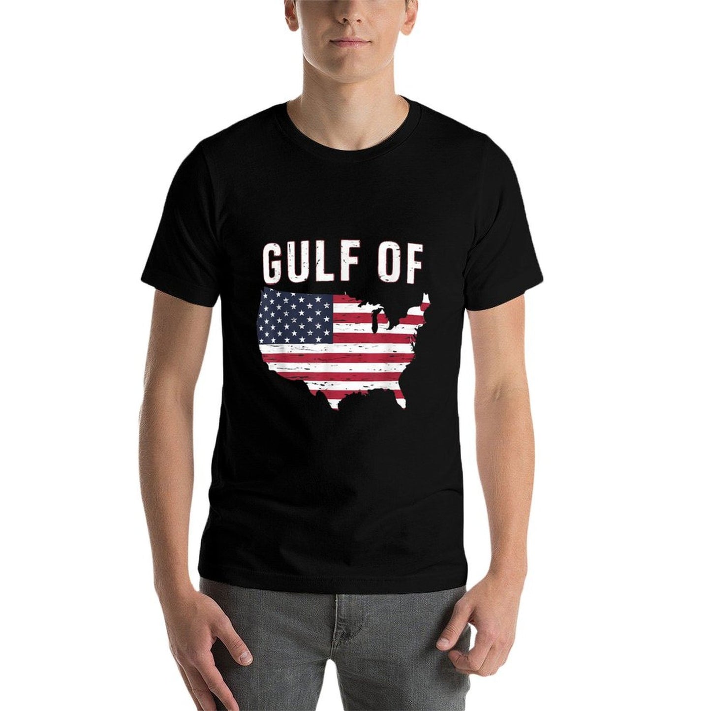 Gulf of United States of America USA Flag Durable T-Shirt