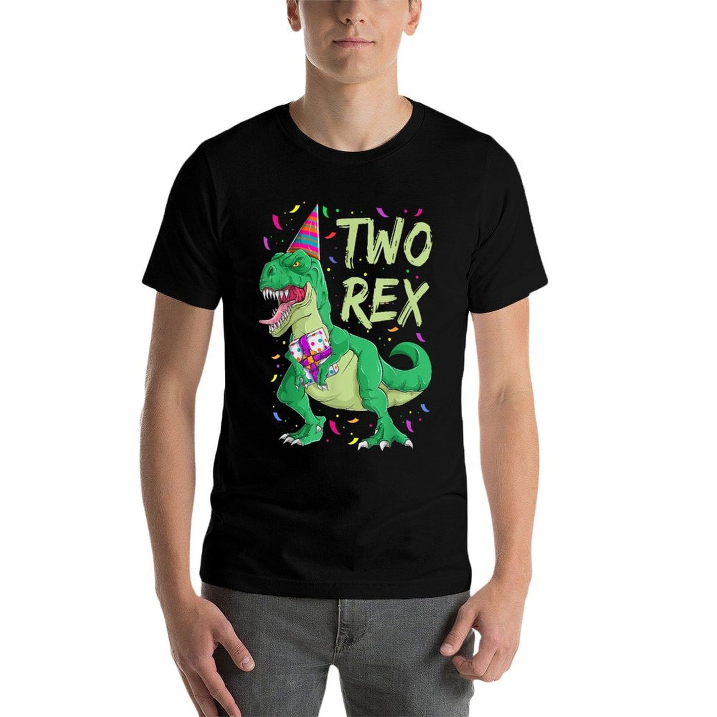 2 Years Old Dinosaur Birthday Outfit Boys, Two Rex Toddler Classic T-Shirt