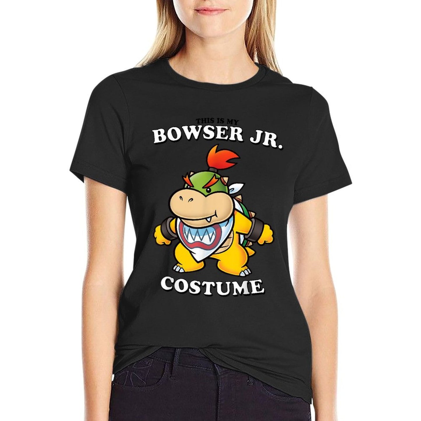 Super Mario Bros Halloween This Is My Bowser Jr. Costume Polyester Blend T-Shirt
