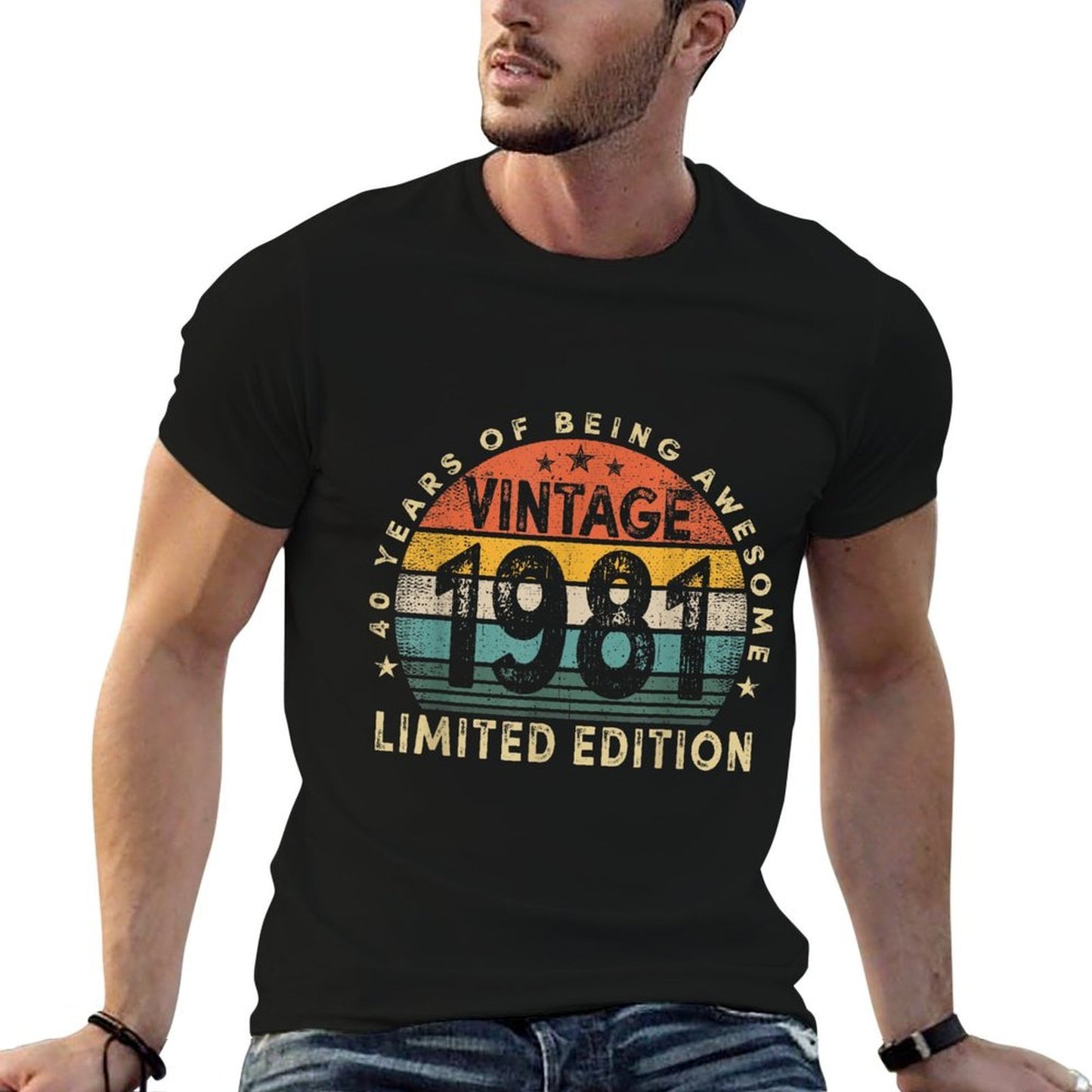 40 Year Old Vintage 1981 Limited Edition 40th Birthday Wrinkle-resistant T-Shirt
