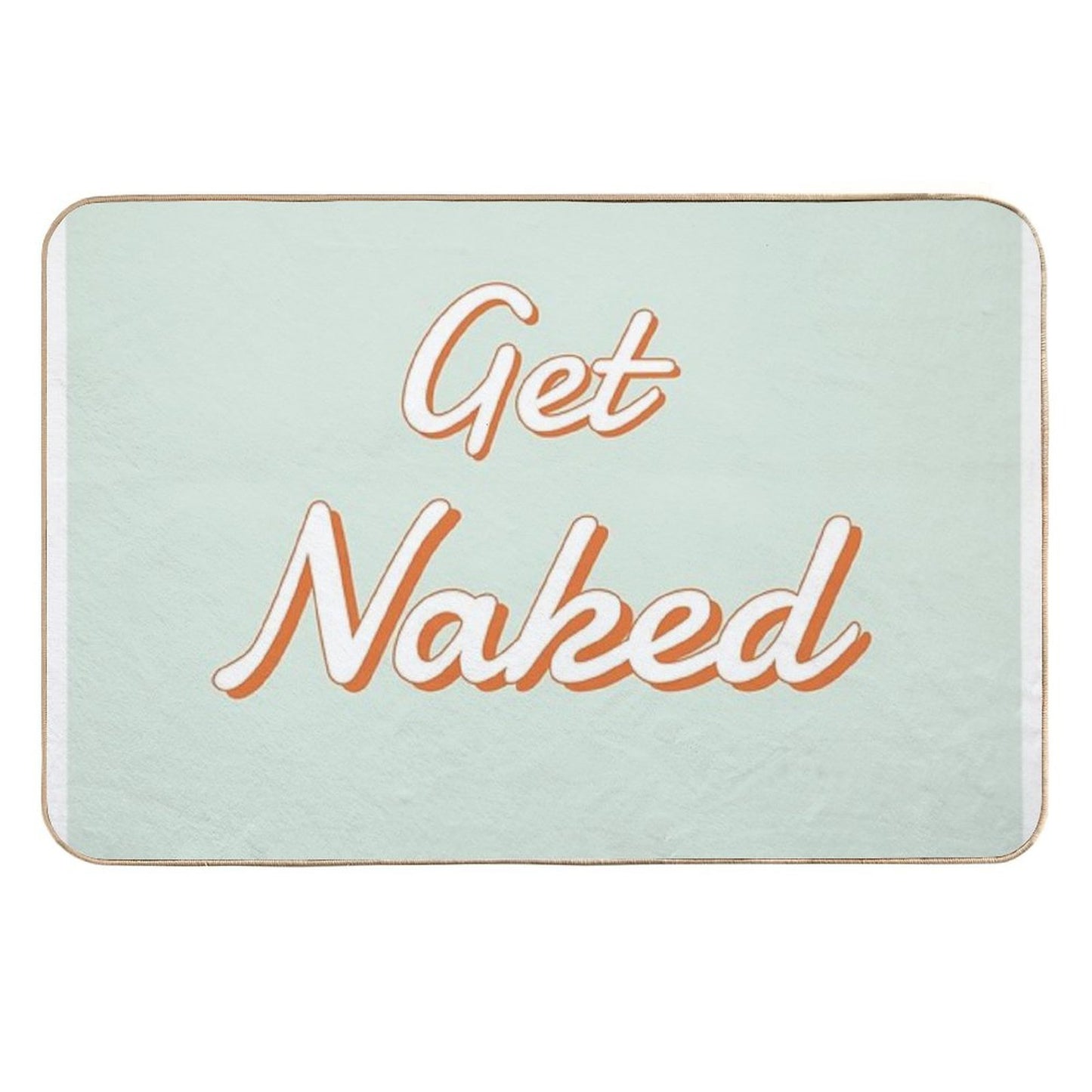Get Naked Bathroom Art Anti-Trip Bath Mat