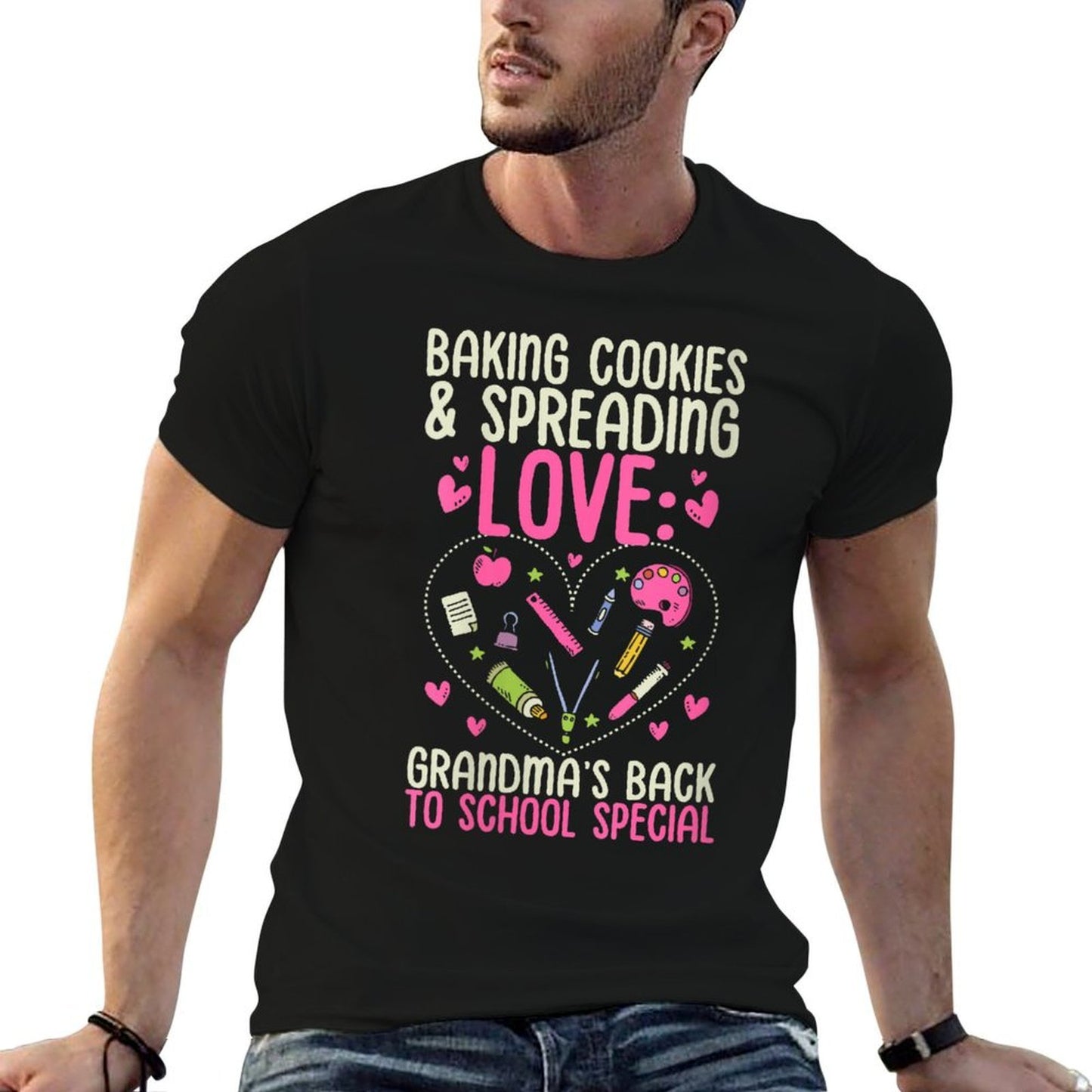 Womens BAKING COOKIES & SPREADING LOVE GRANDMA'S BTS SPECIAL Trendy Pattern T-Shirt