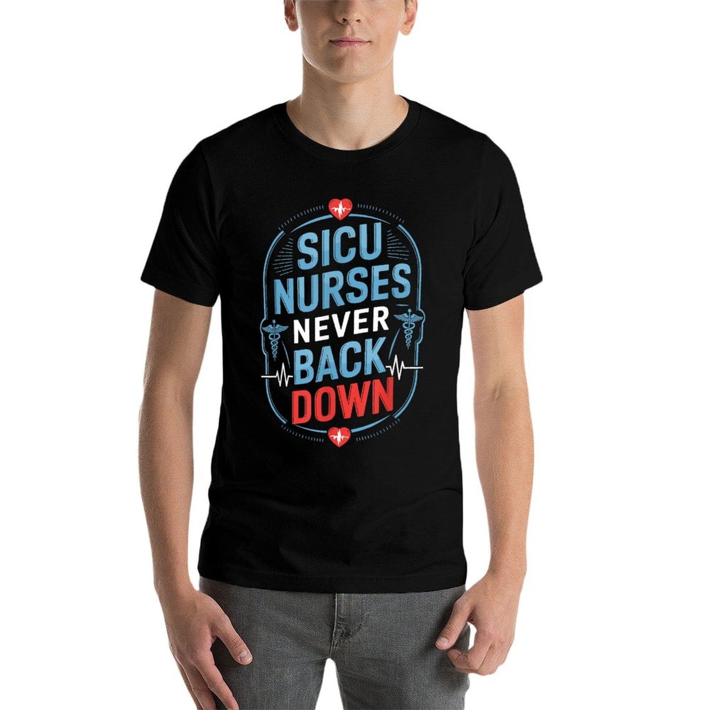 Surgical Intensive Care Unit Nursing Design for SICU Nurse Odor-resistant T-Shirt