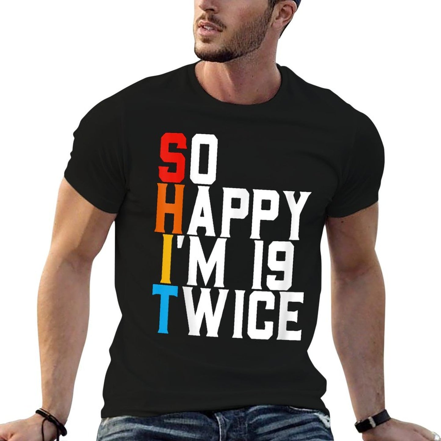 Sarcastic Funny 38 Years Old Bday Vintage 38th Birthday Summer-ready Fabric T-Shirt
