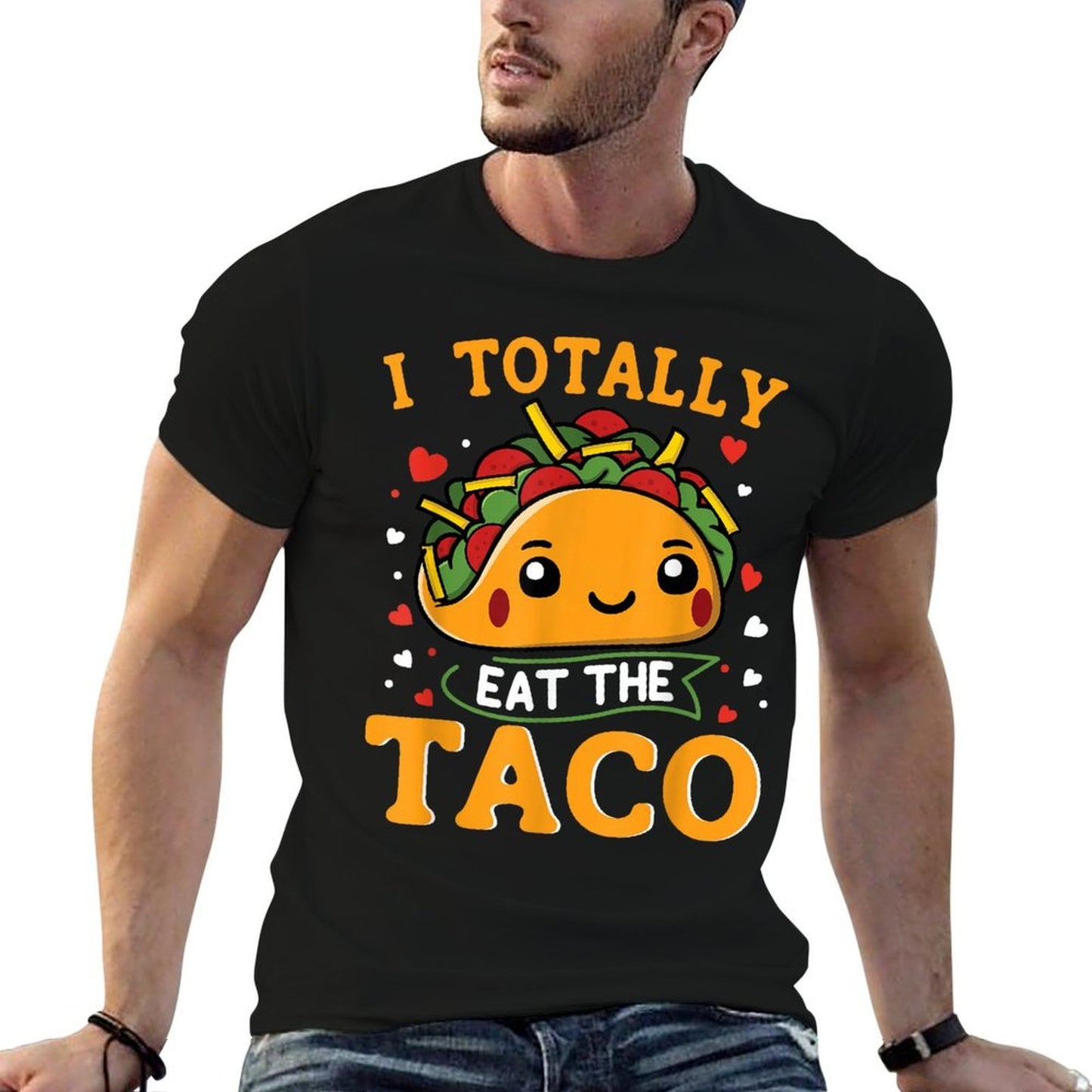 I Totally Eat The Taco Funny Mexican Food Taco Lover Polyester Blend T-Shirt