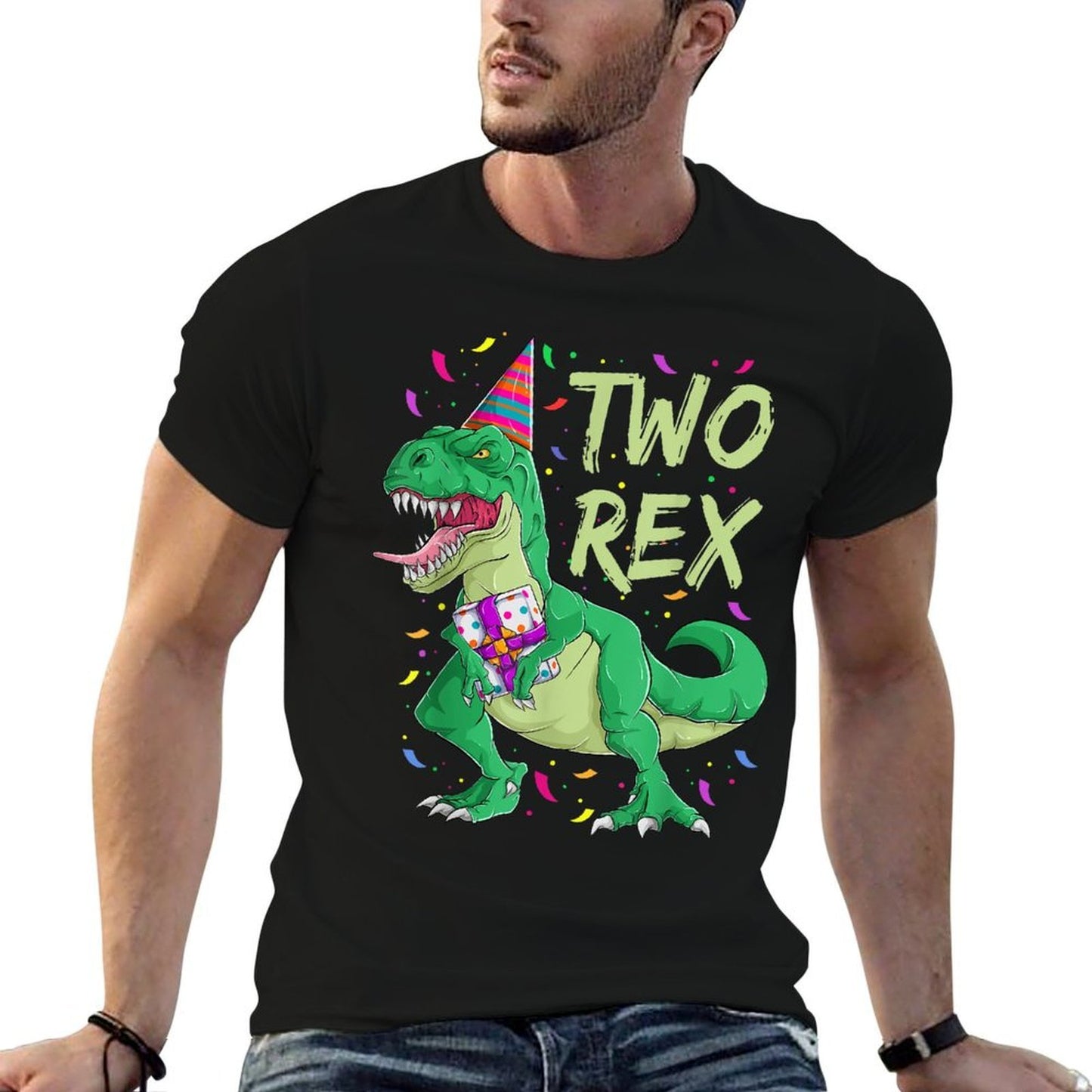 2 Years Old Dinosaur Birthday Outfit Boys, Two Rex Toddler Classic T-Shirt