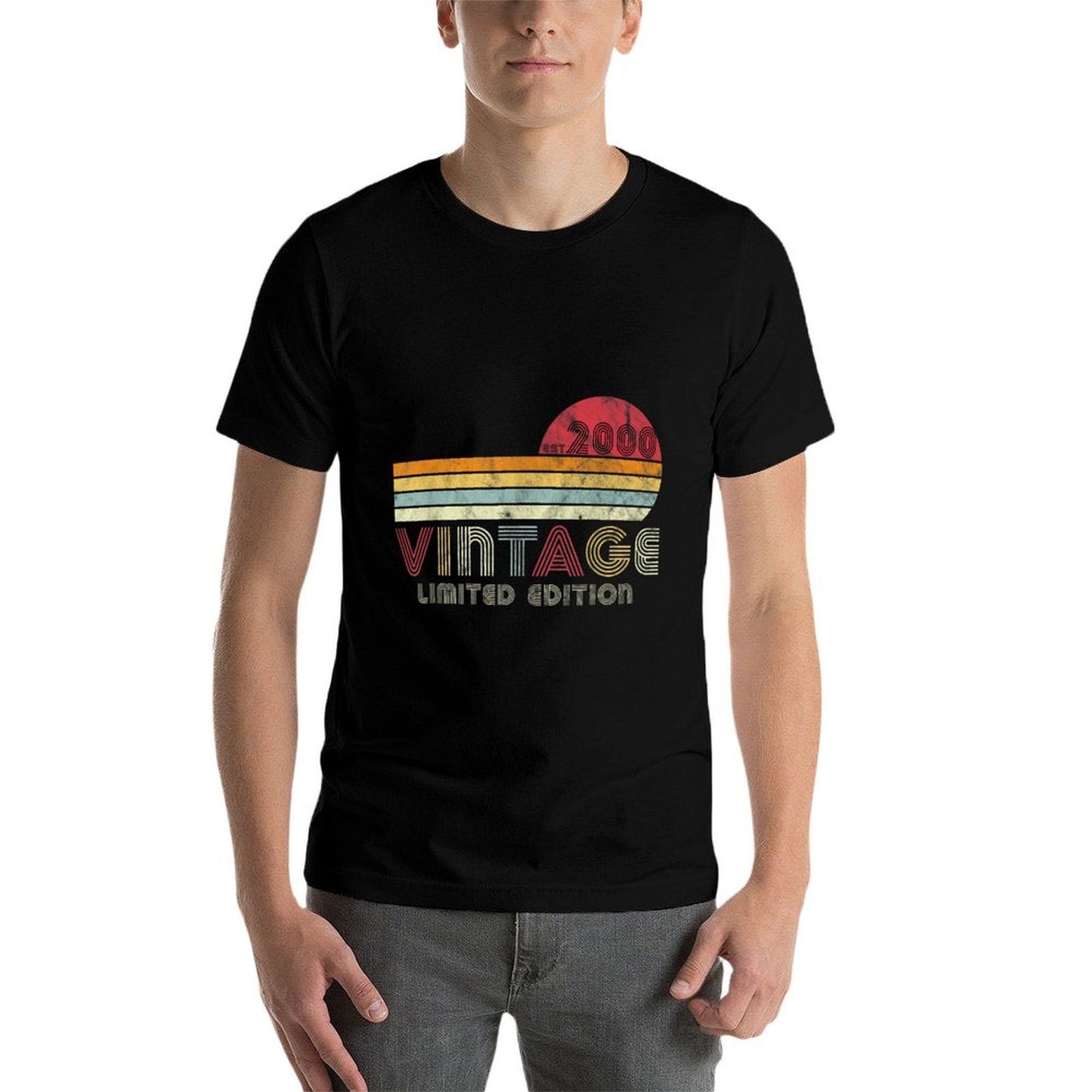 21 Year Old Gifts Vintage 2000 Limited Edition 21st Birthday Summer-ready Fabric T-Shirt