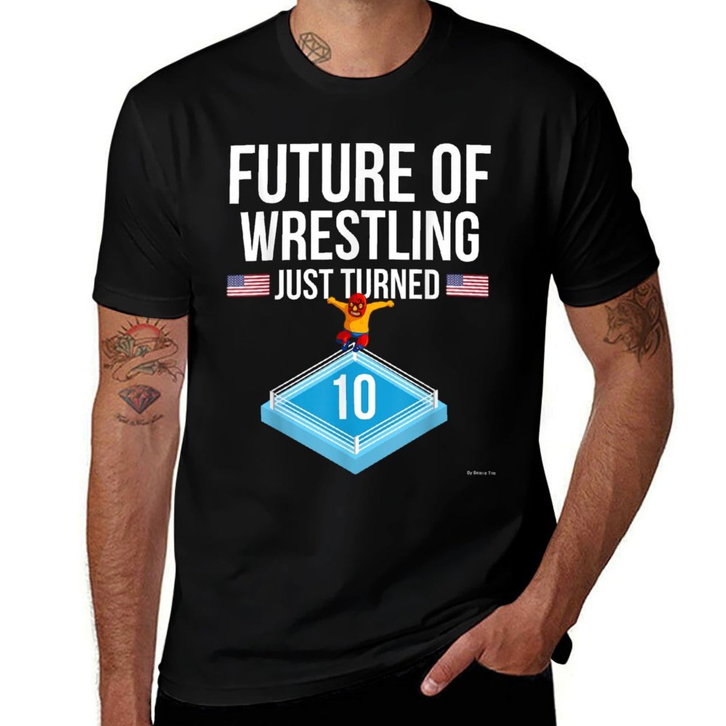 10th Birthday Wrestling T Gift For Birthdays Stretchy T-Shirt