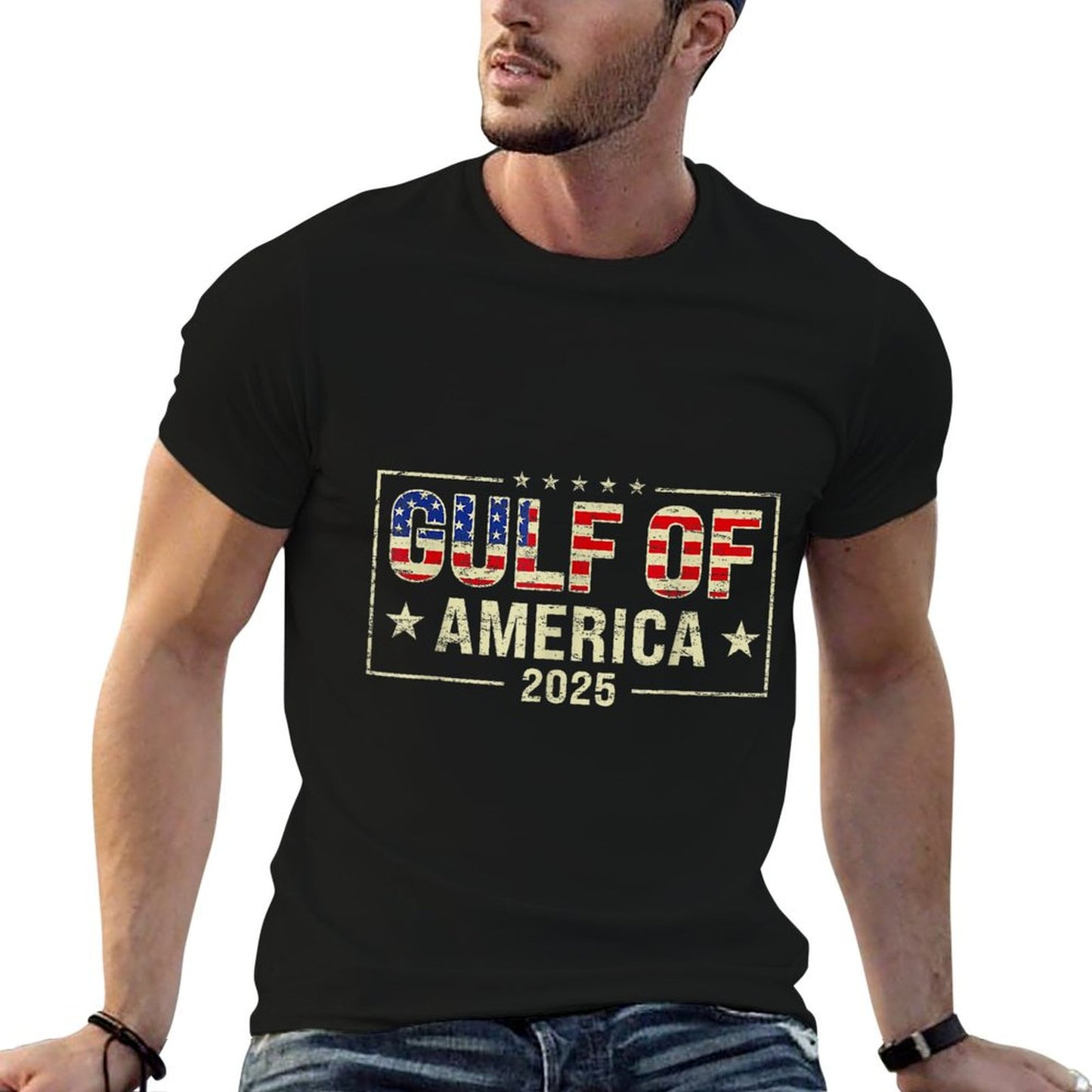 Vintage Gulf of USA America Durable T-Shirt