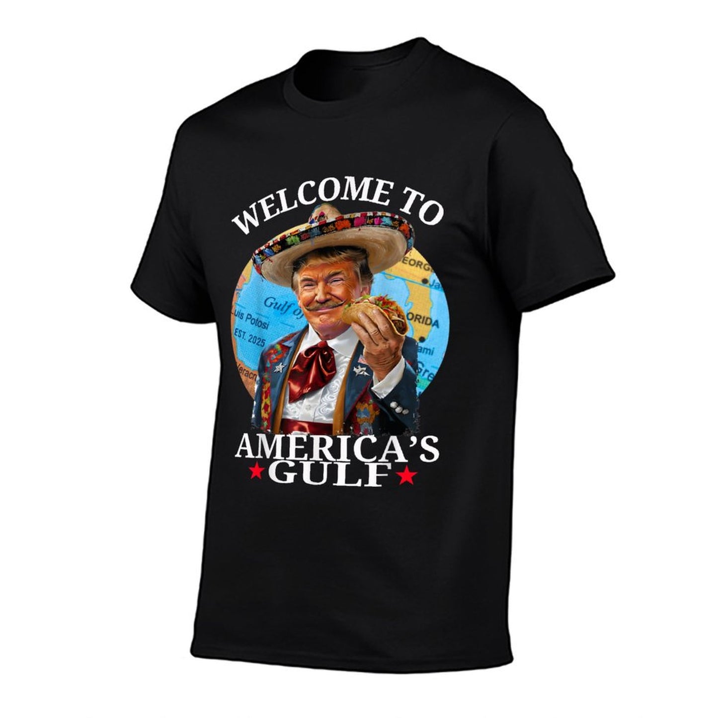 Funny Trump America's Gulf Est 2025 Trump Merchandise Versatile T-Shirt