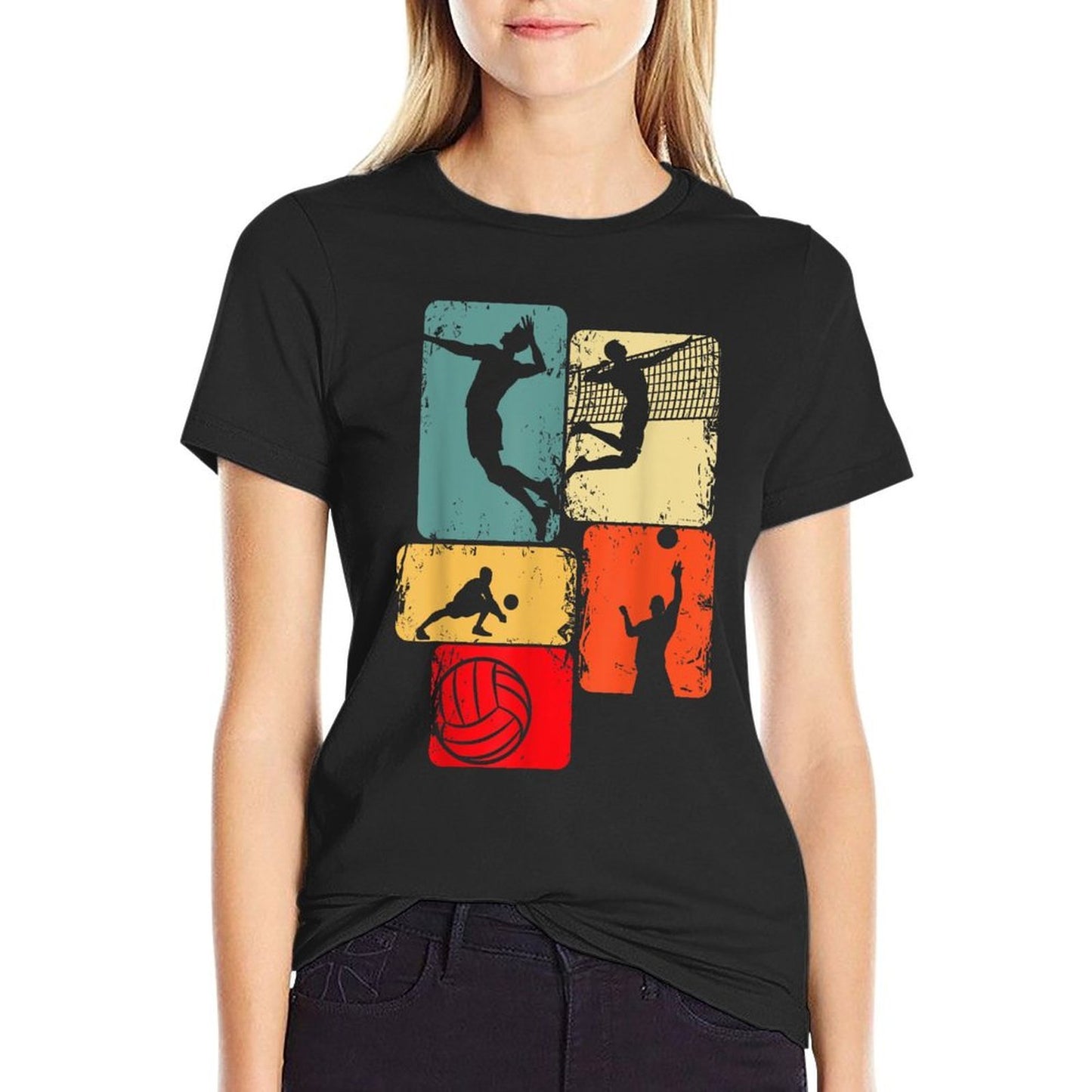 Volleyball Boys Men Youth Vintage-inspired T-Shirt