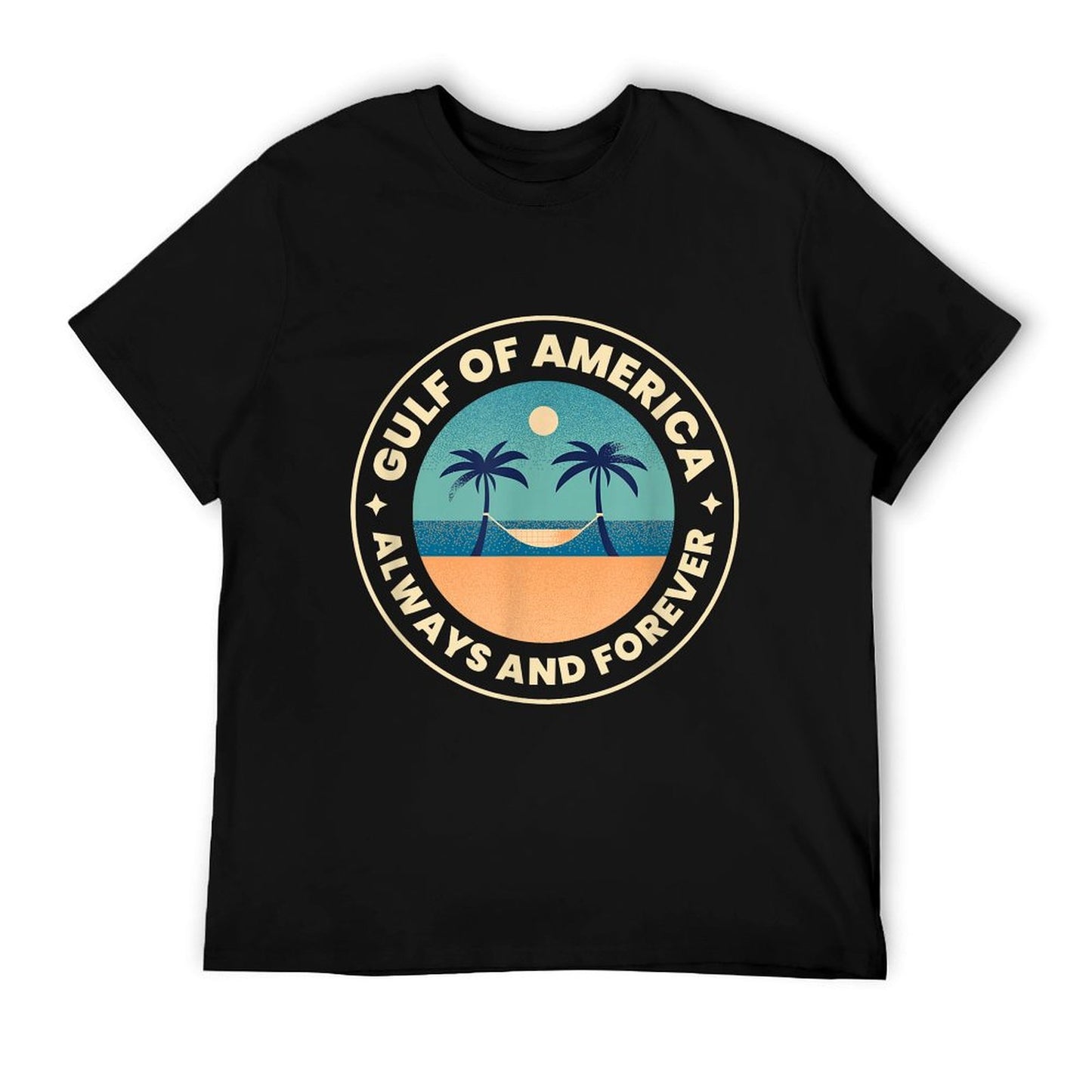 Gulf of USA America Retro Throwback Design Summer-ready Fabric T-Shirt