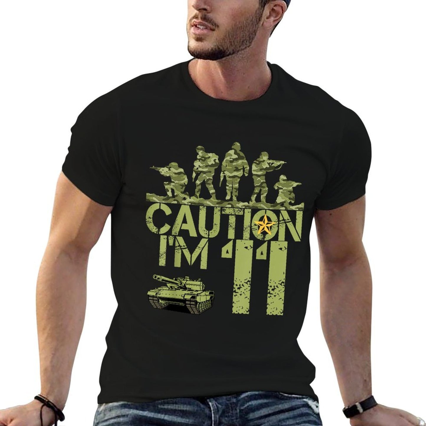 11th Birthday Military I'm 11 Year Old Soldier Camo Birthday Classic T-Shirt
