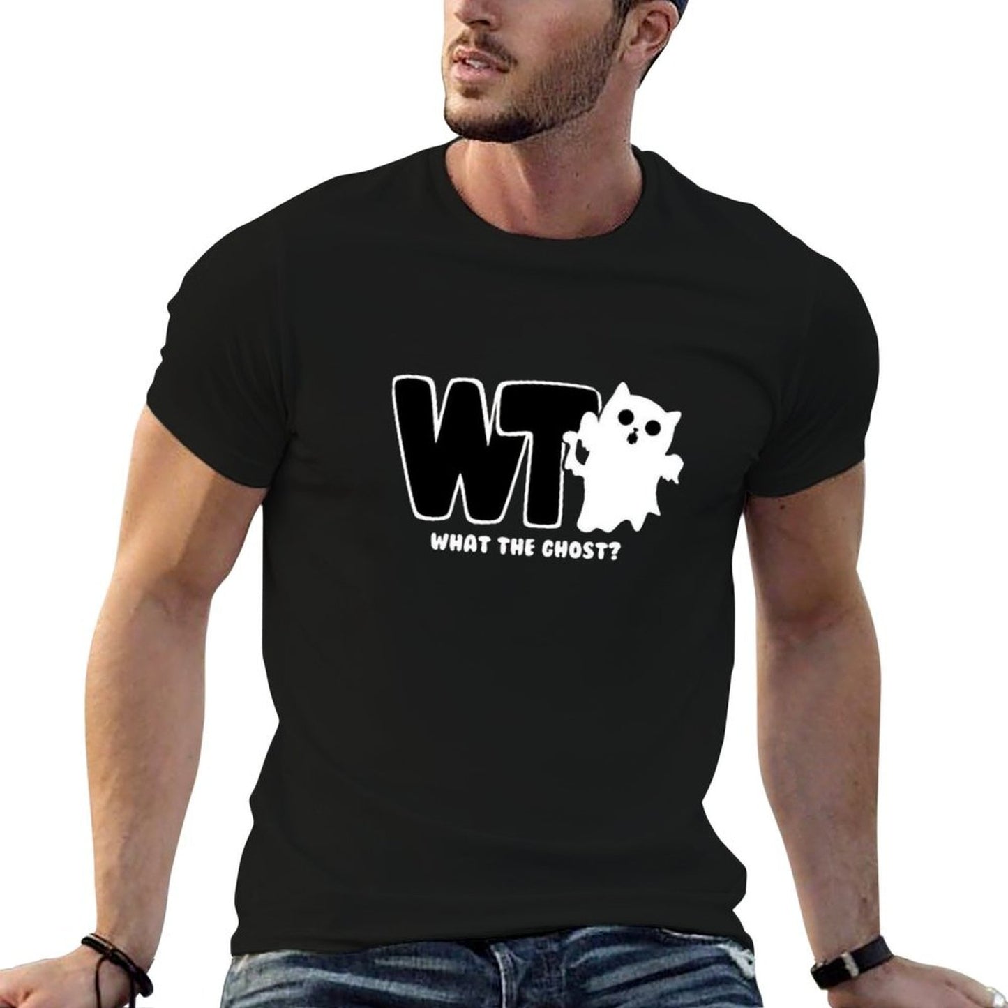 What The Ghost - Light Trendy Pattern T-Shirt