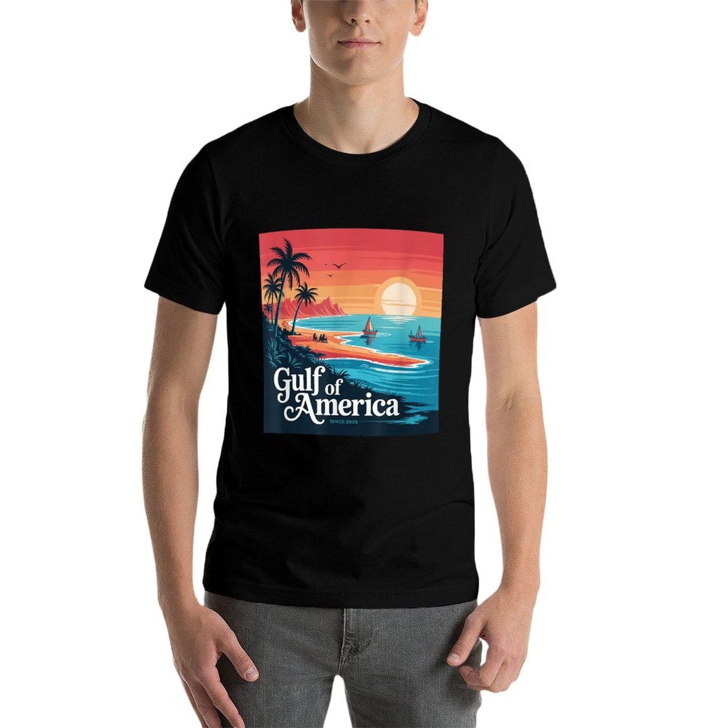 Gulf of US America Vintage 1970s Versatile T-Shirt