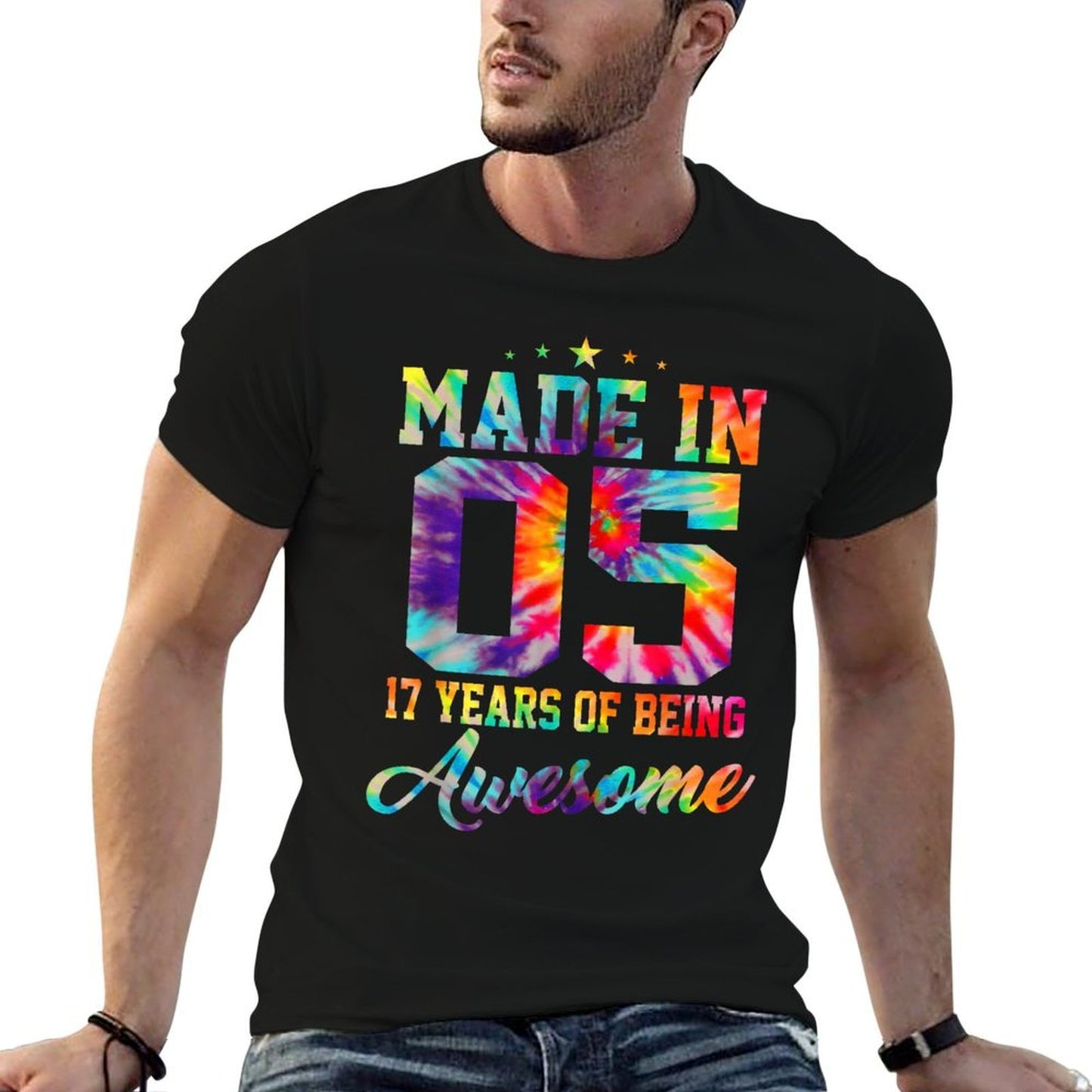 17 Year Old Gift Girls Women Born in 2005 17th Birthday Versatile T-Shirt